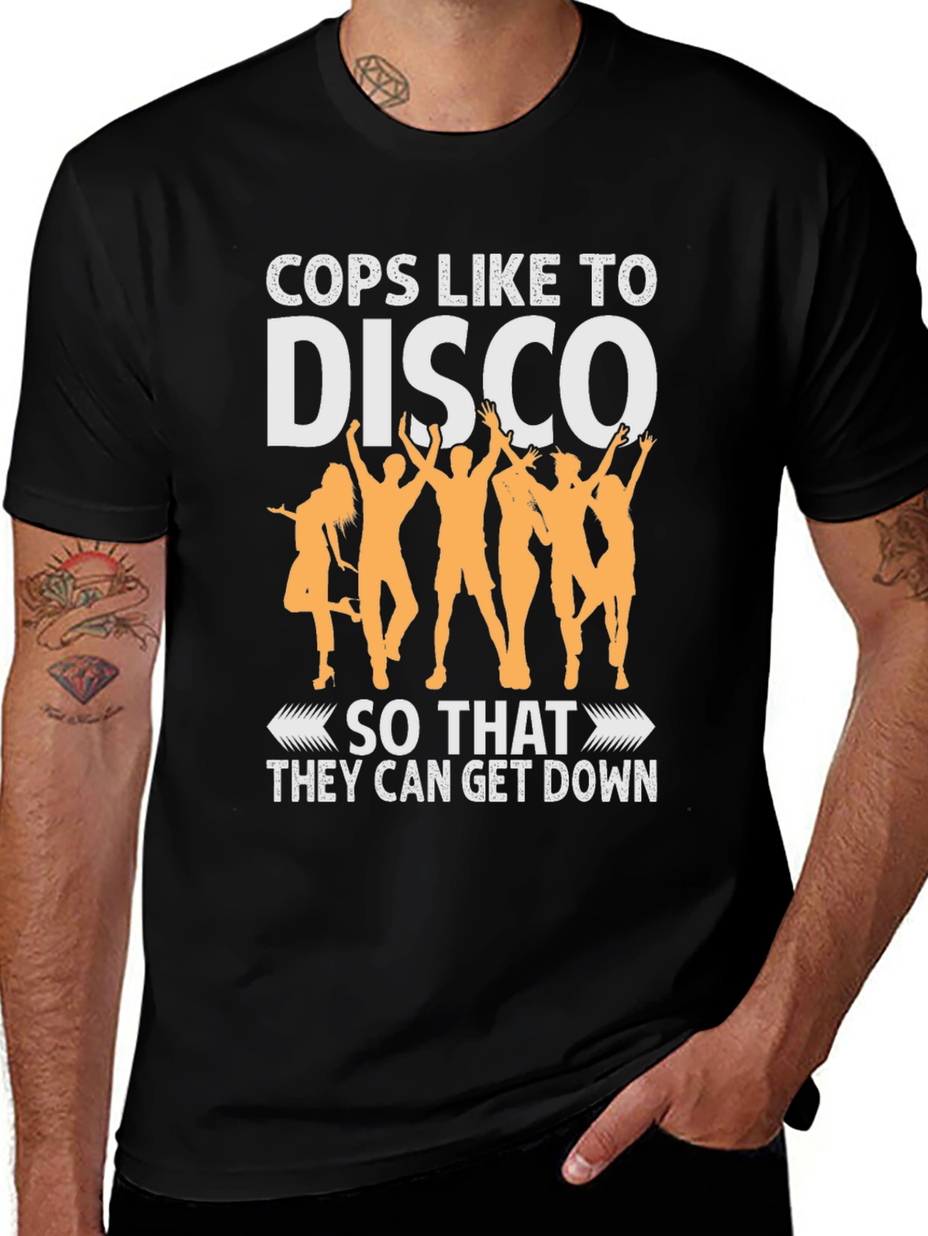 Cops Like to Disco T-Shirt - Funny Dance Tee