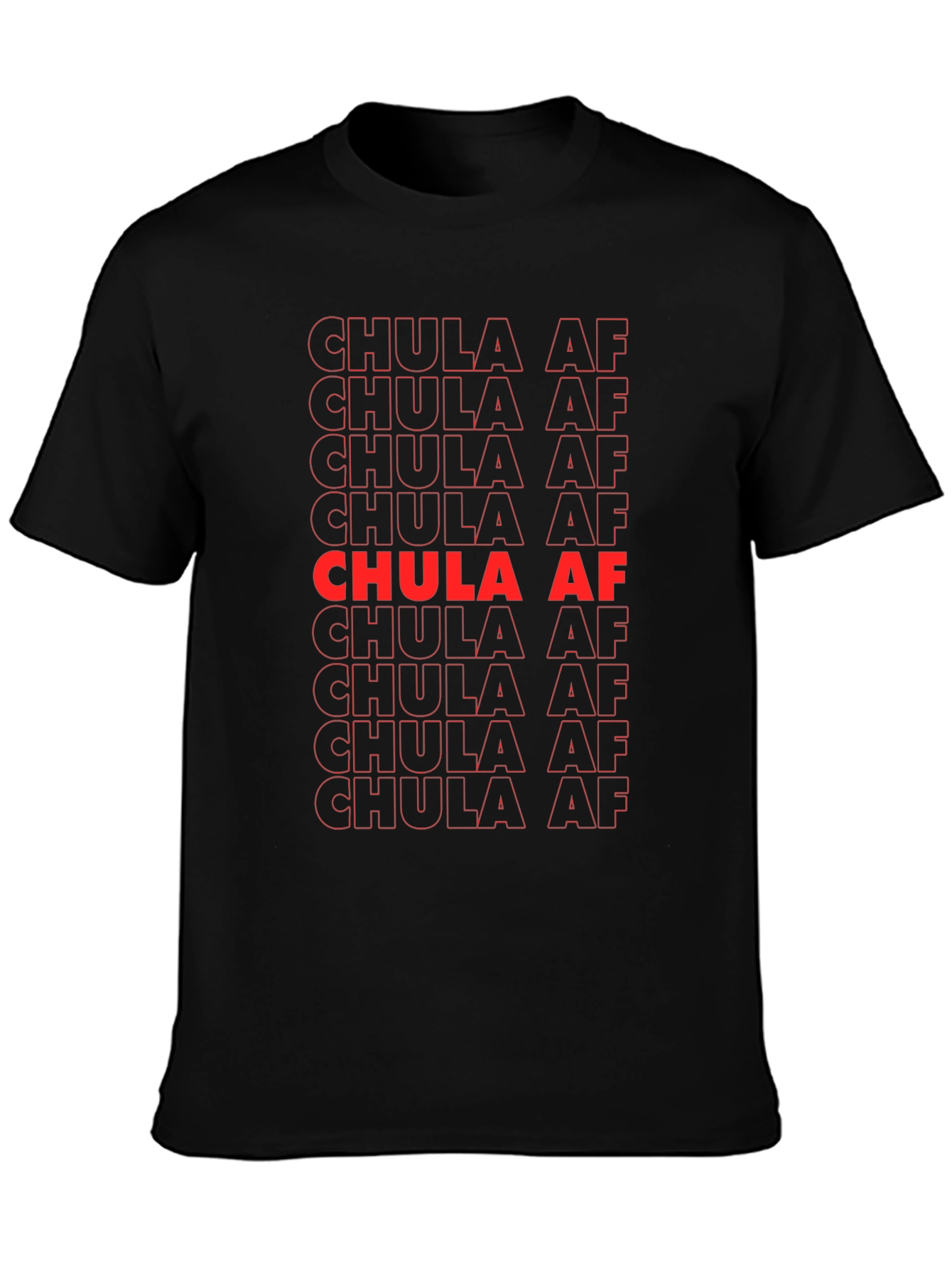 Chula AF Graphic Print Black T-Shirt