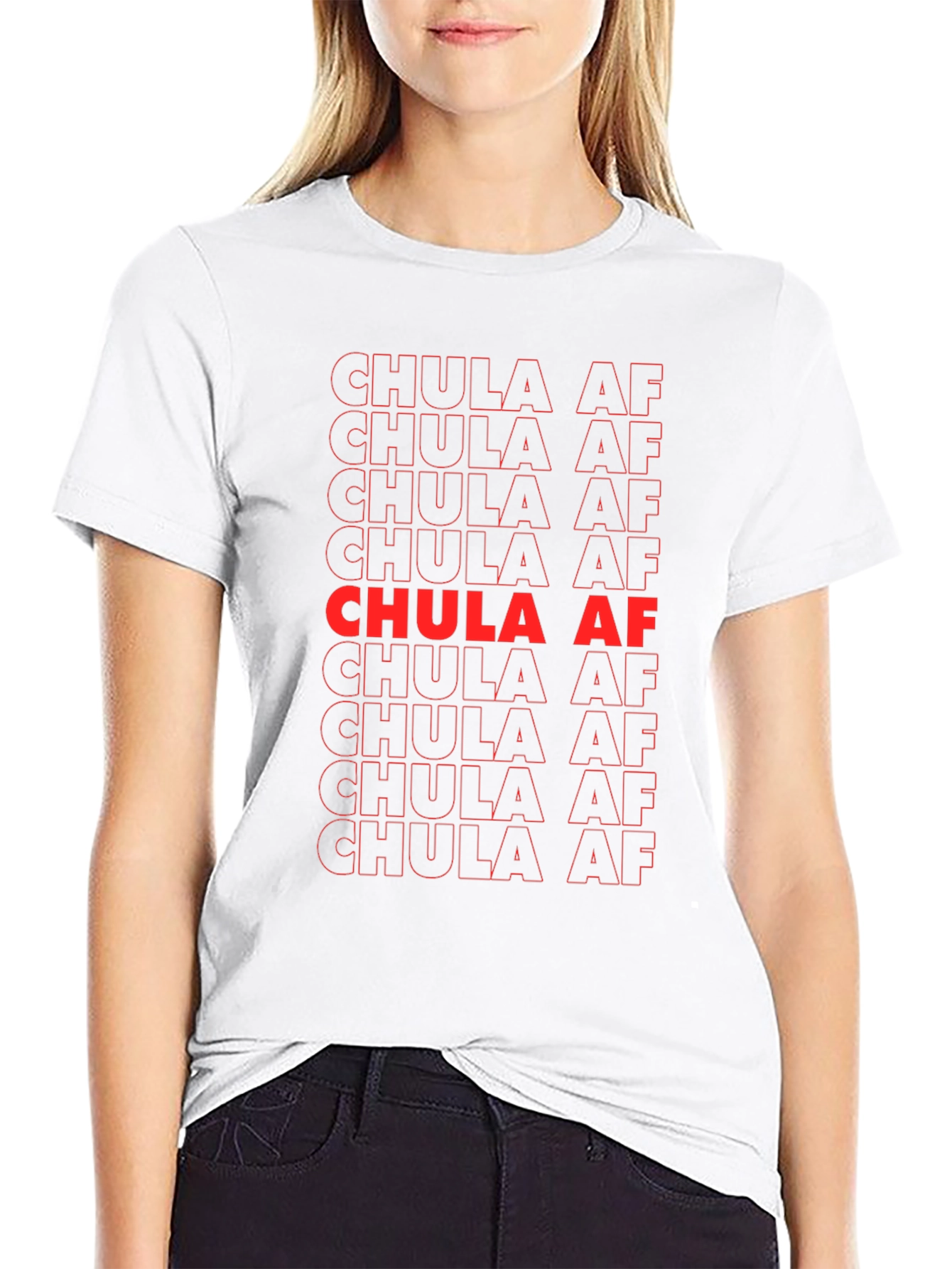 Chula AF Graphic Print Black T-Shirt