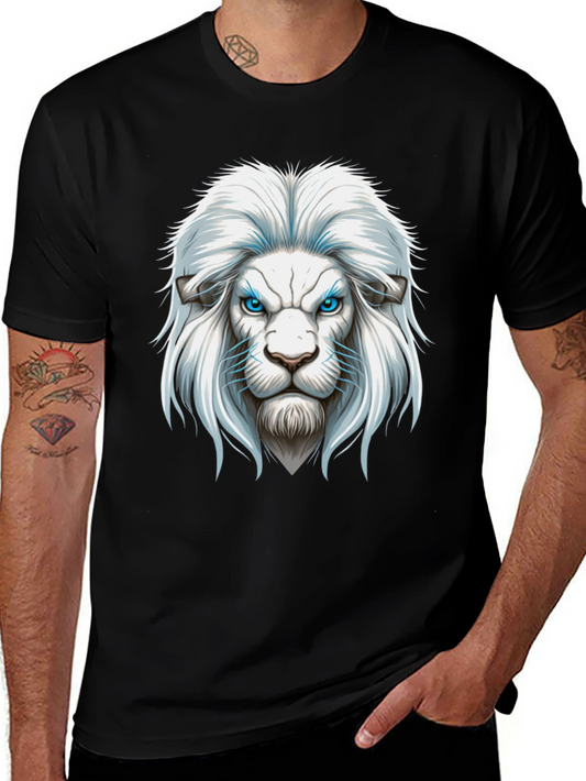 Lion Graphic Print Mens T-Shirt