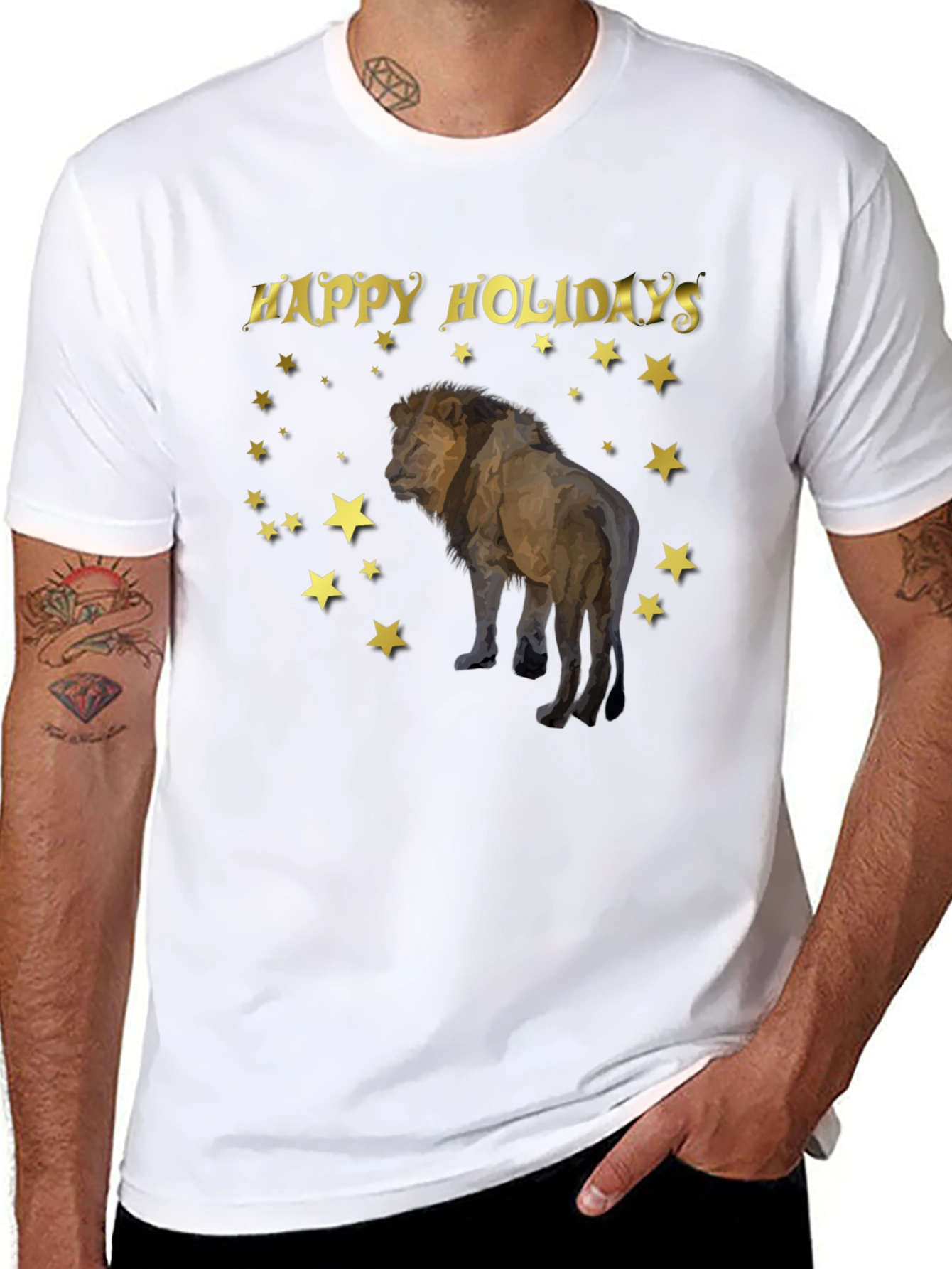 Holiday Lion Graphic T-Shirt