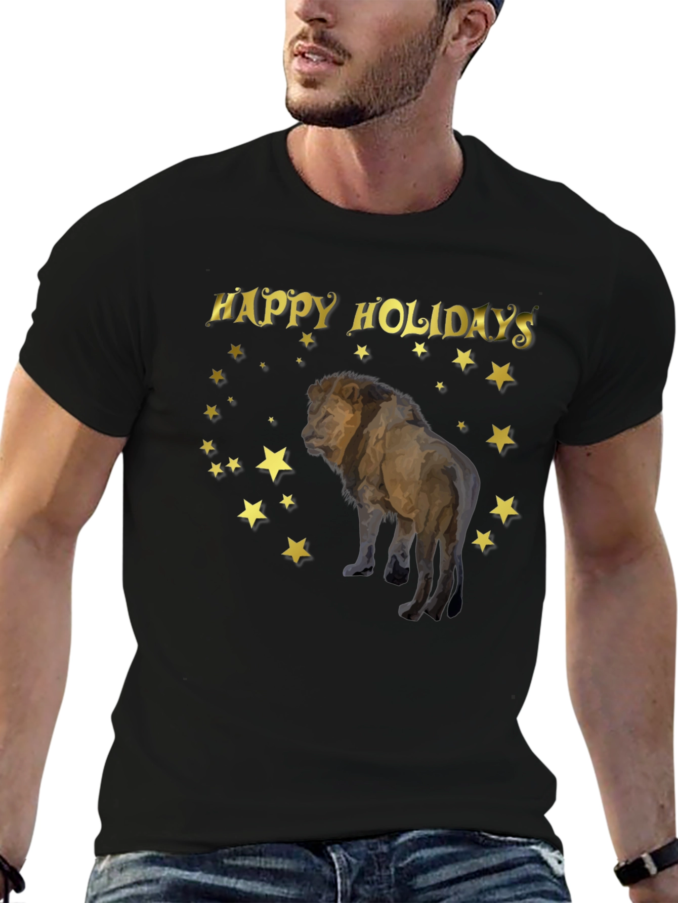 Holiday Lion Graphic T-Shirt