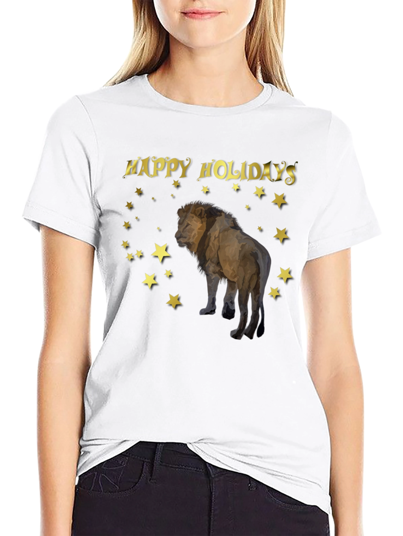 Holiday Lion Graphic T-Shirt