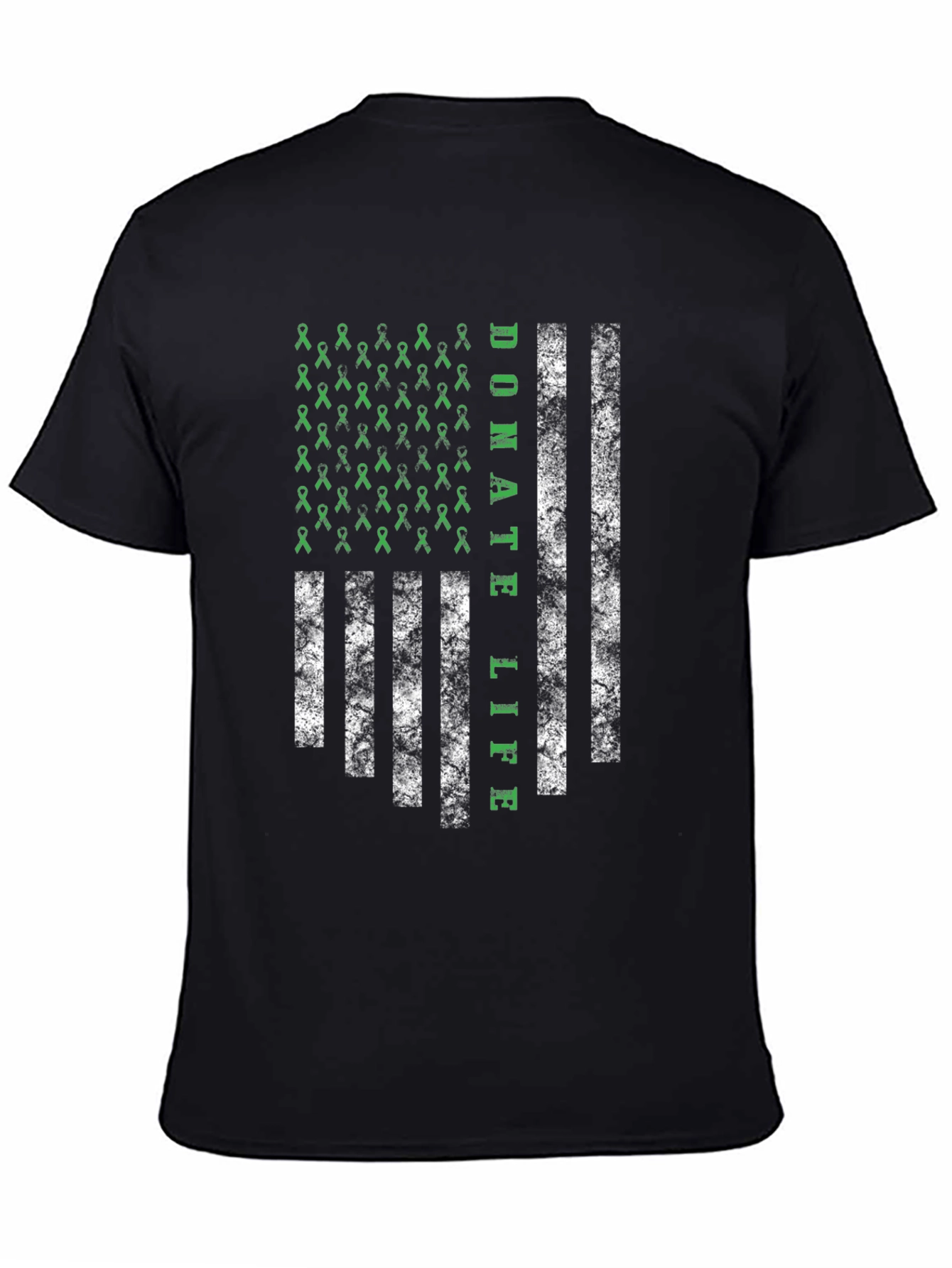Donate Life American Flag Graphic T-Shirt
