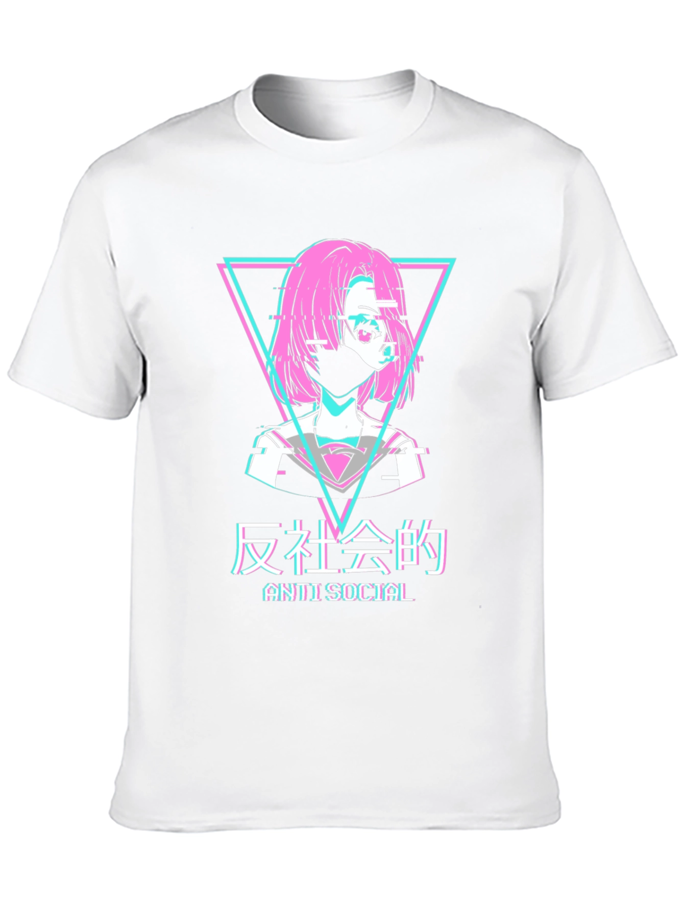 Anti Social Anime Style T-Shirt