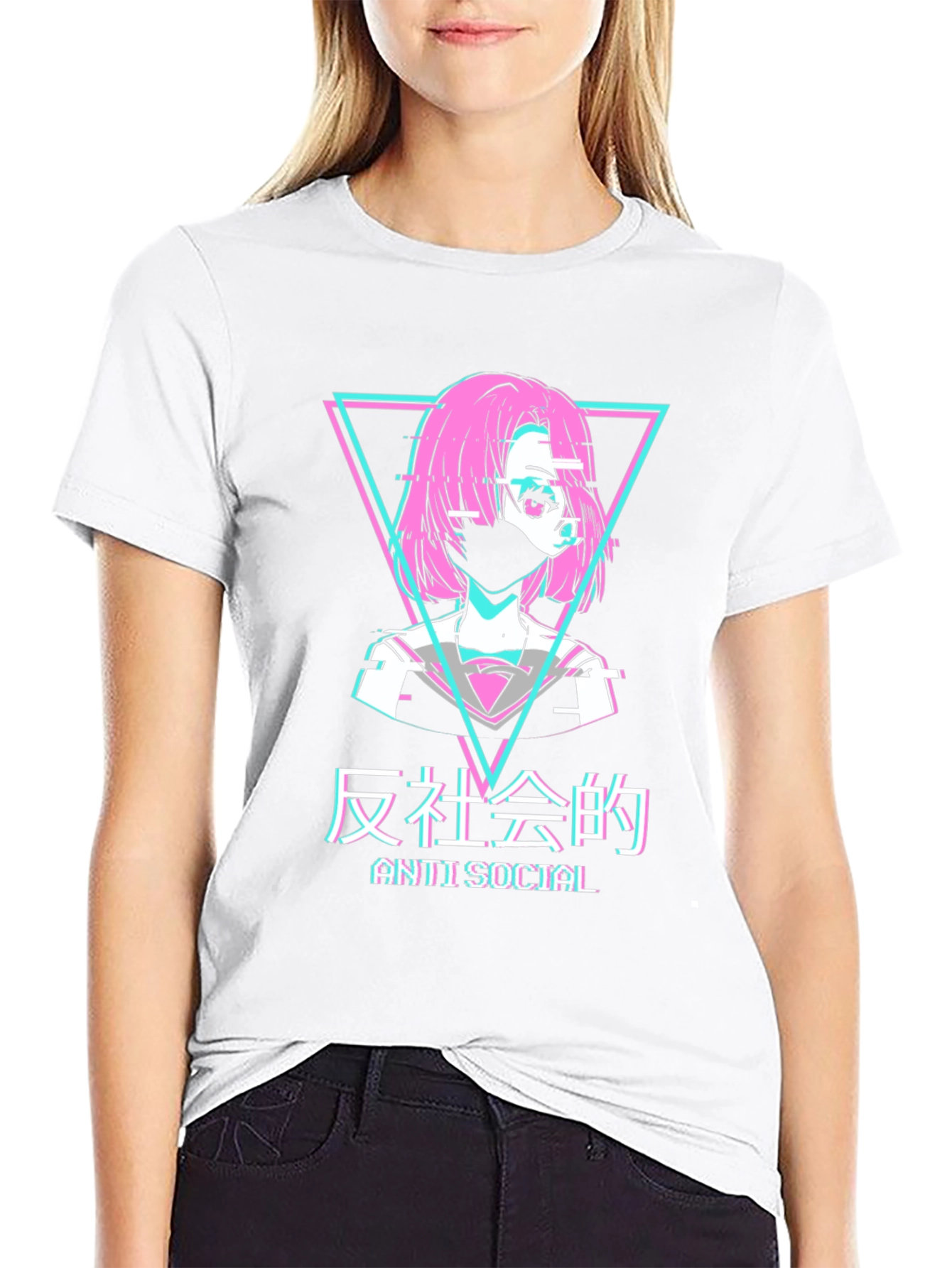 Anti Social Anime Style T-Shirt