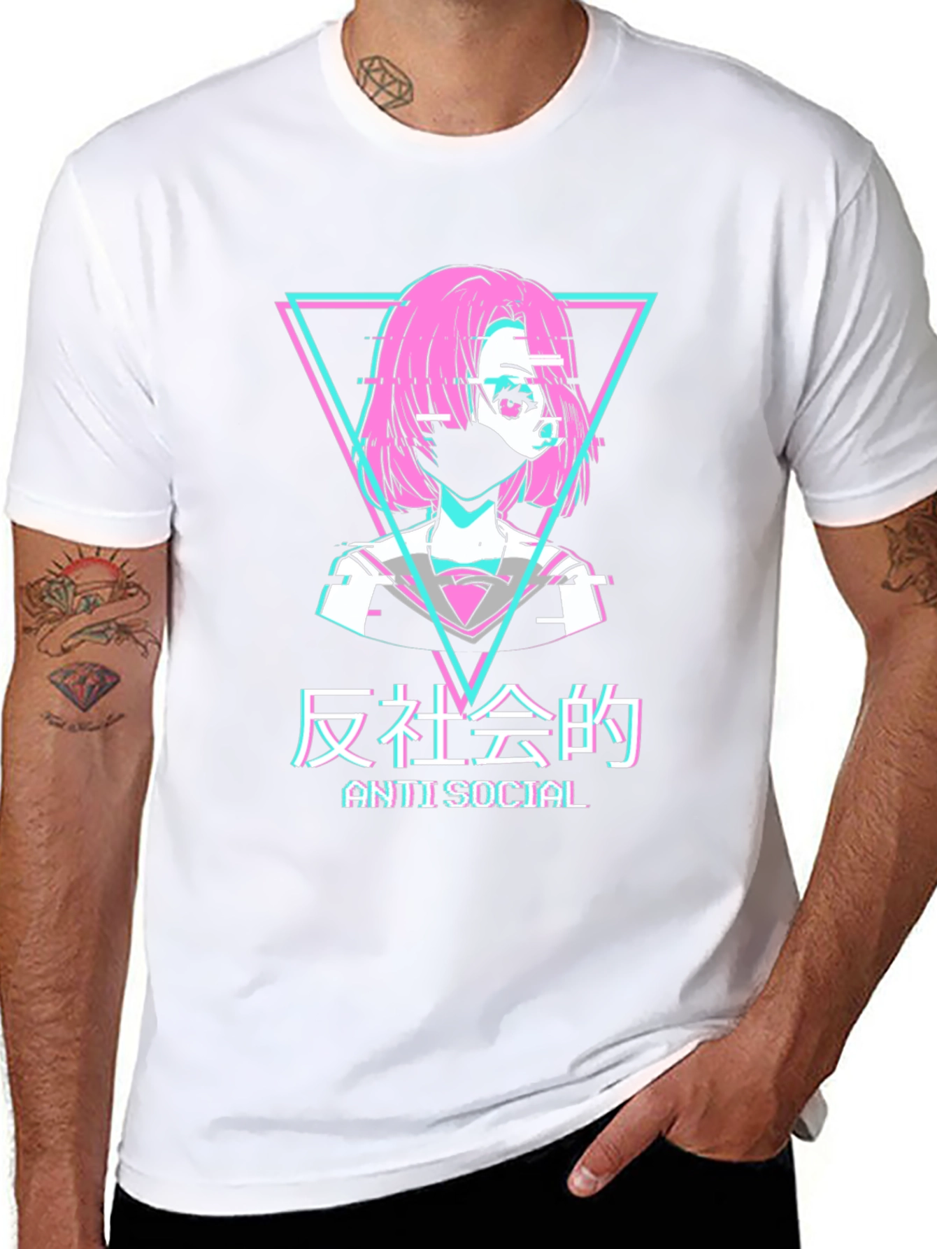 Anti Social Anime Style T-Shirt