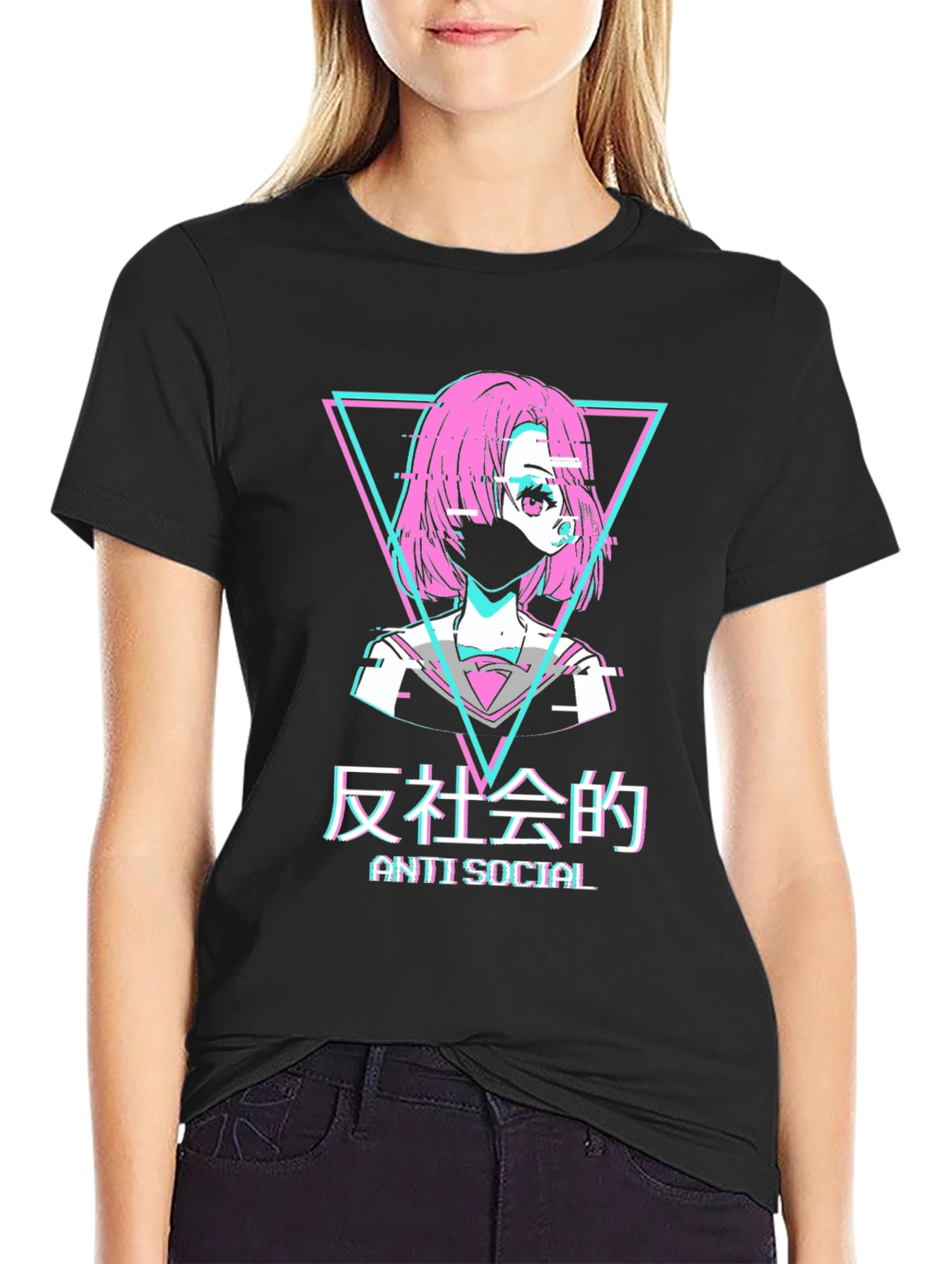 Anti Social Anime Style T-Shirt