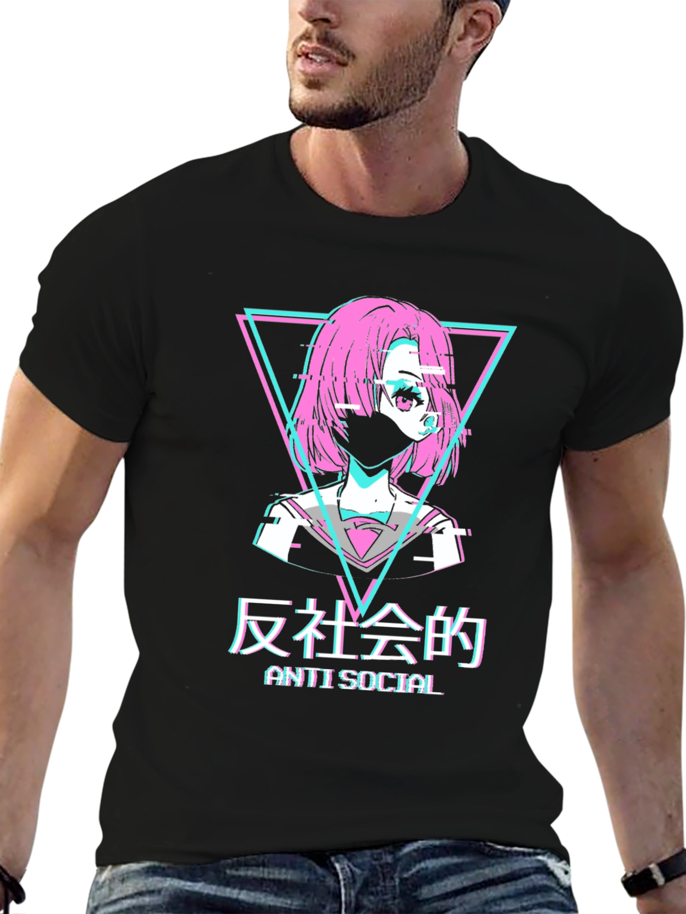 Anti Social Anime Style T-Shirt