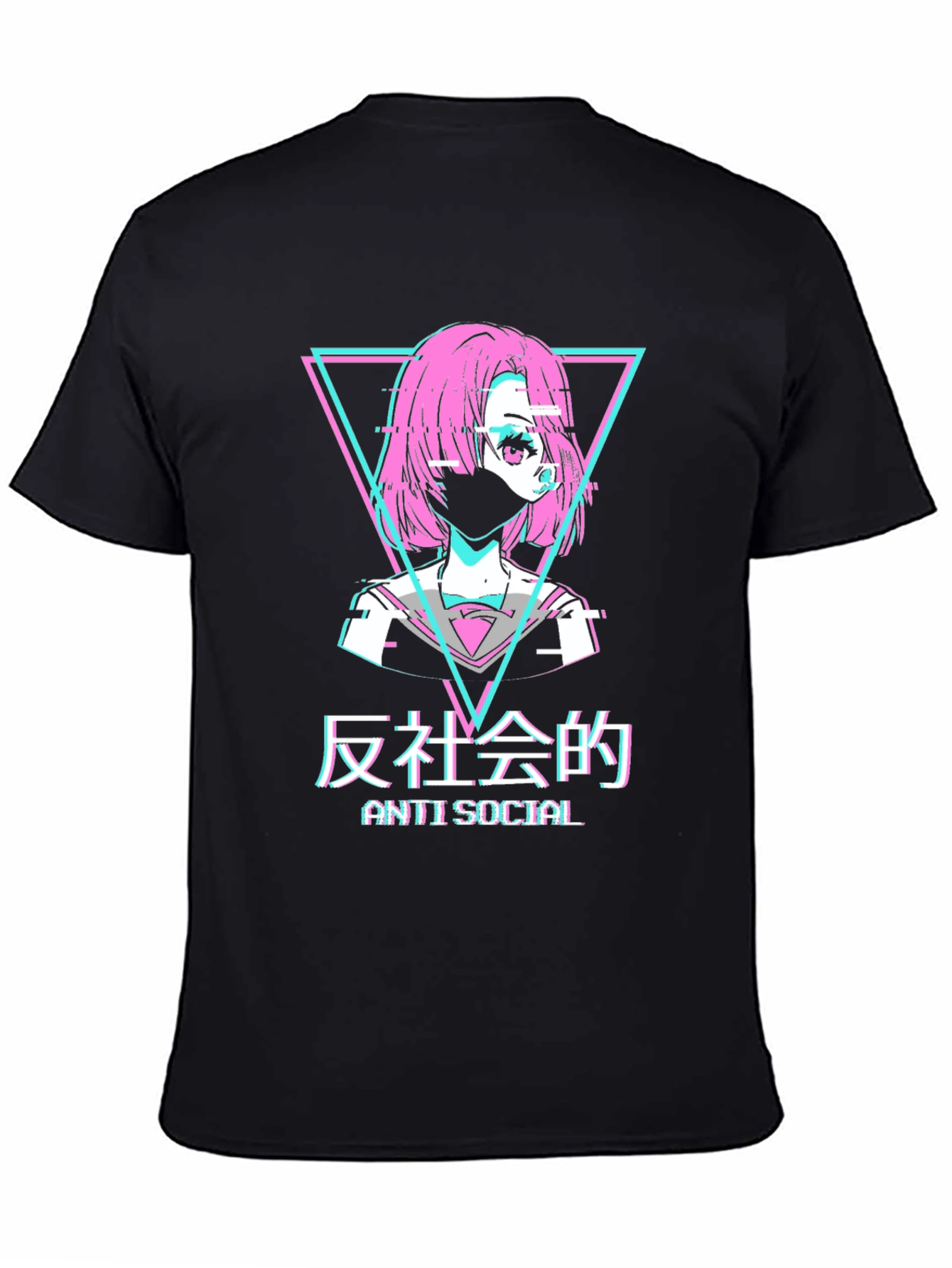Anti Social Anime Style T-Shirt