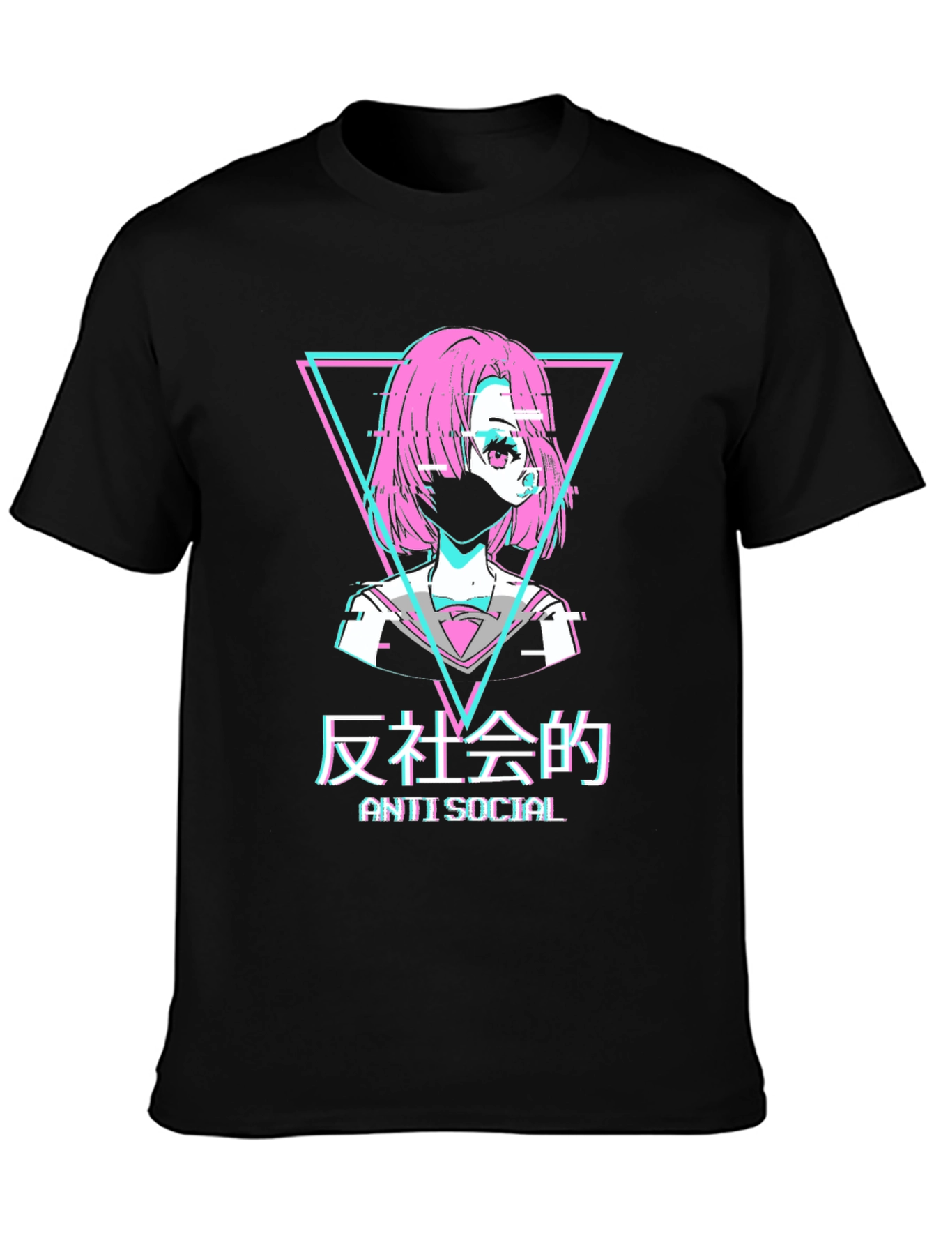 Anti Social Anime Style T-Shirt