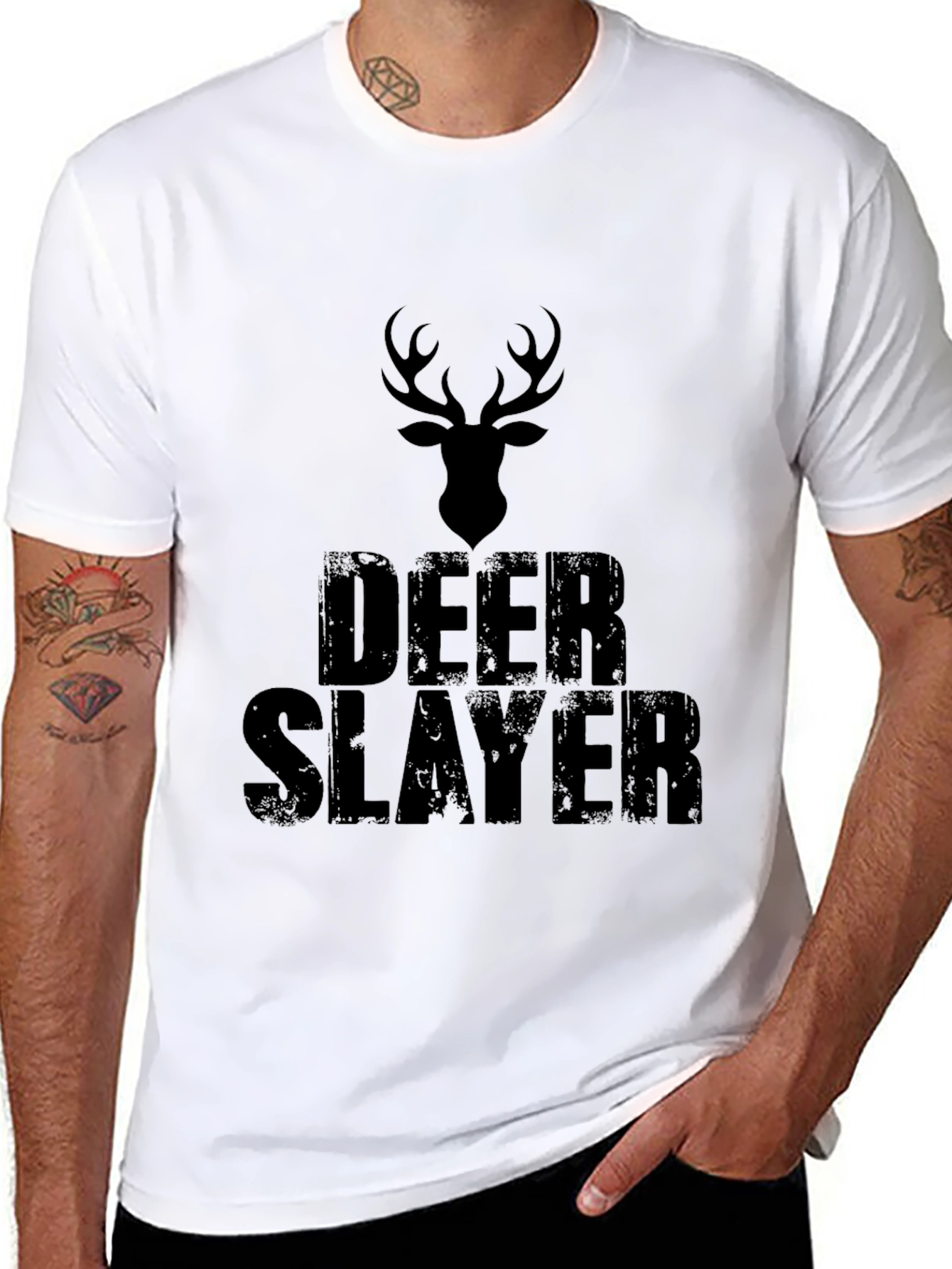 Deer Slayer Graphic T-Shirt - Hunting Apparel