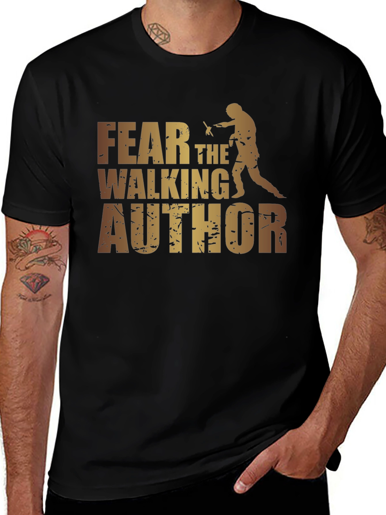 Fear the Walking Author Graphic Tee - Black