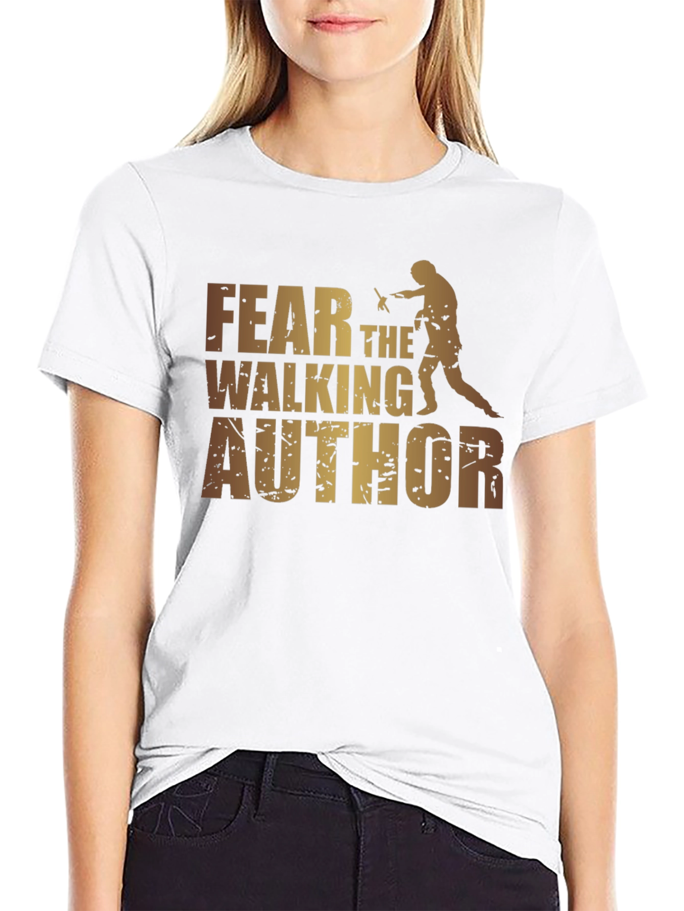 Fear the Walking Author Graphic Tee - Black