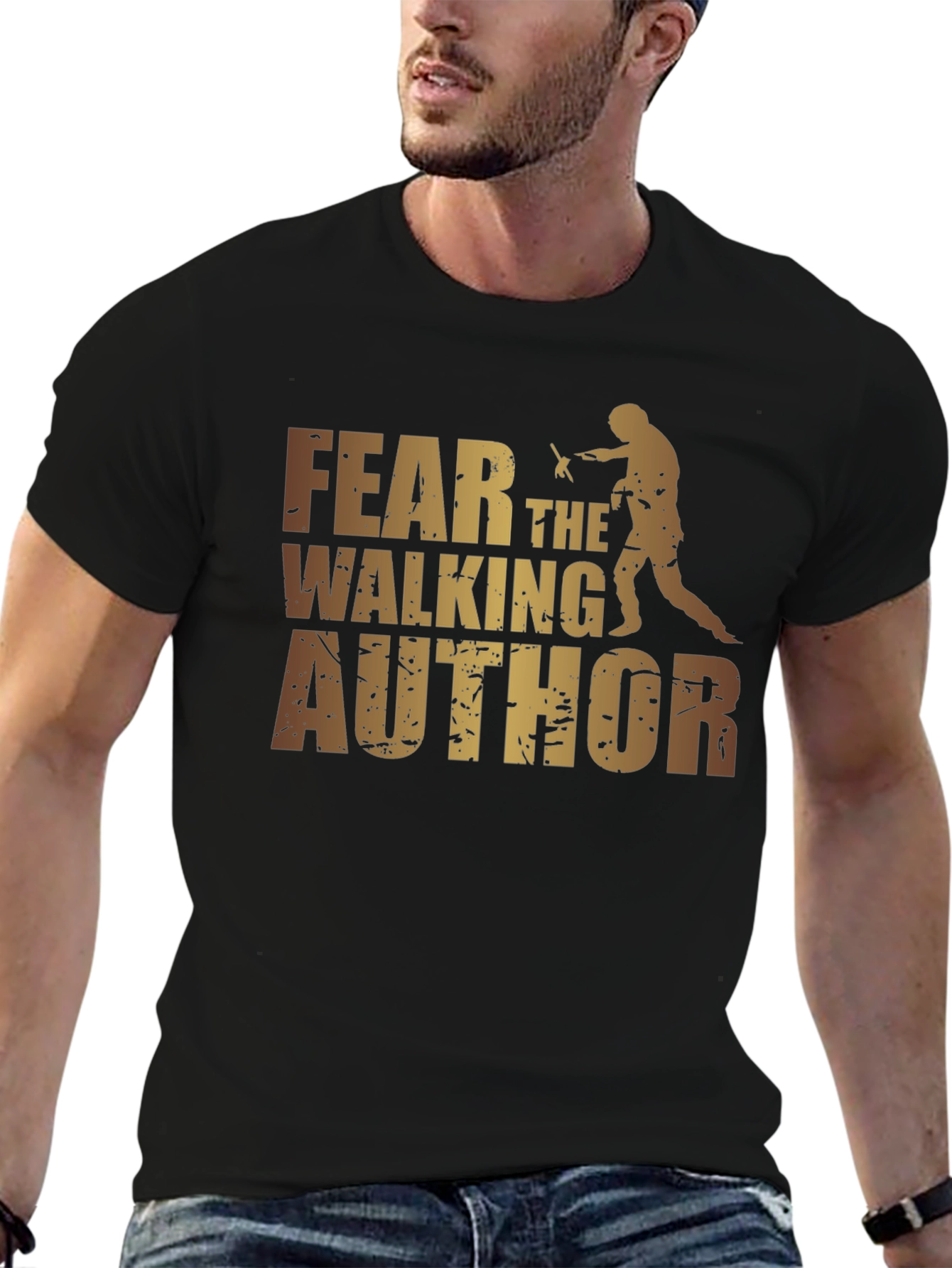 Fear the Walking Author Graphic Tee - Black