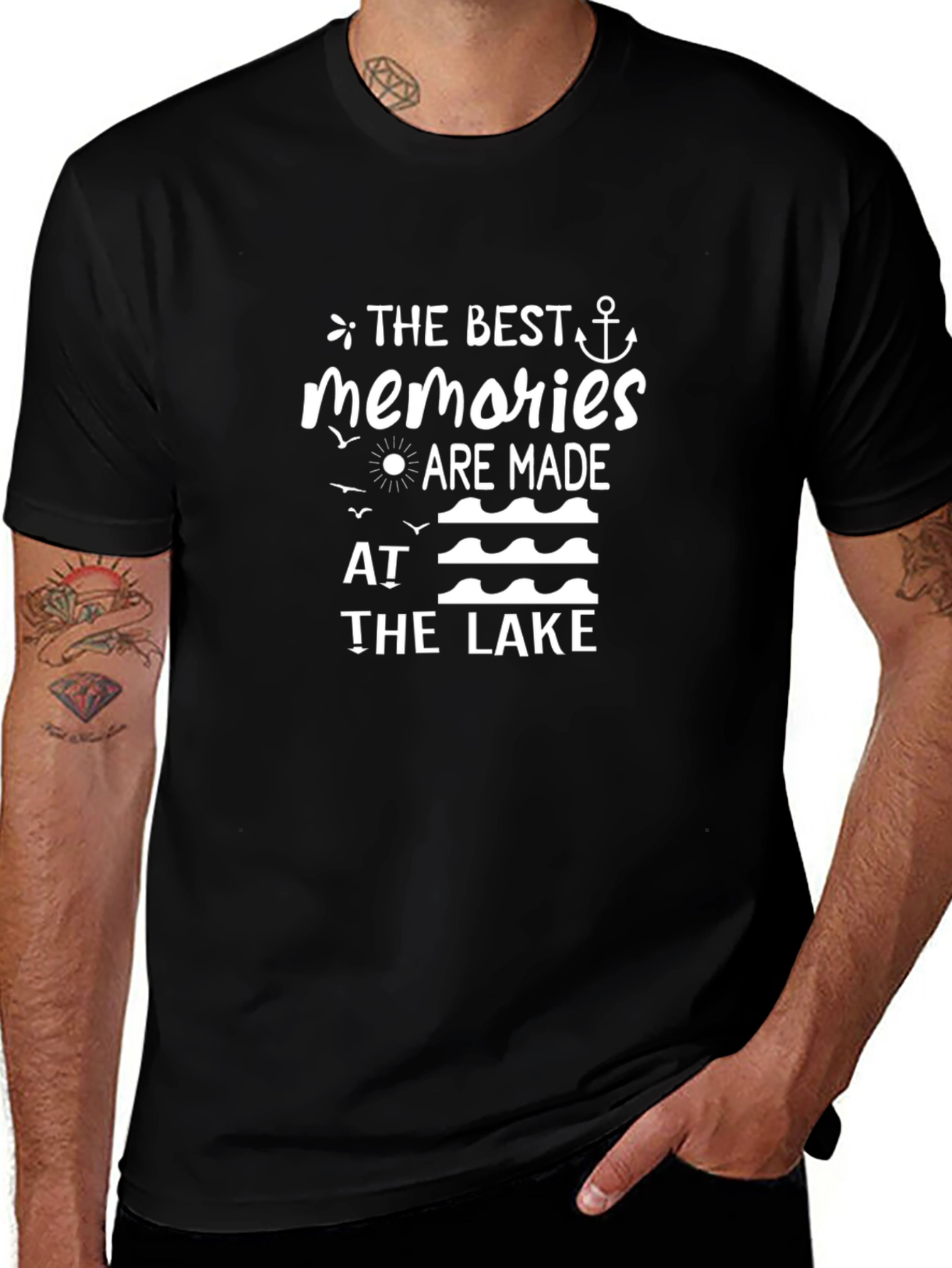 Best Memories Lake Black T-Shirt