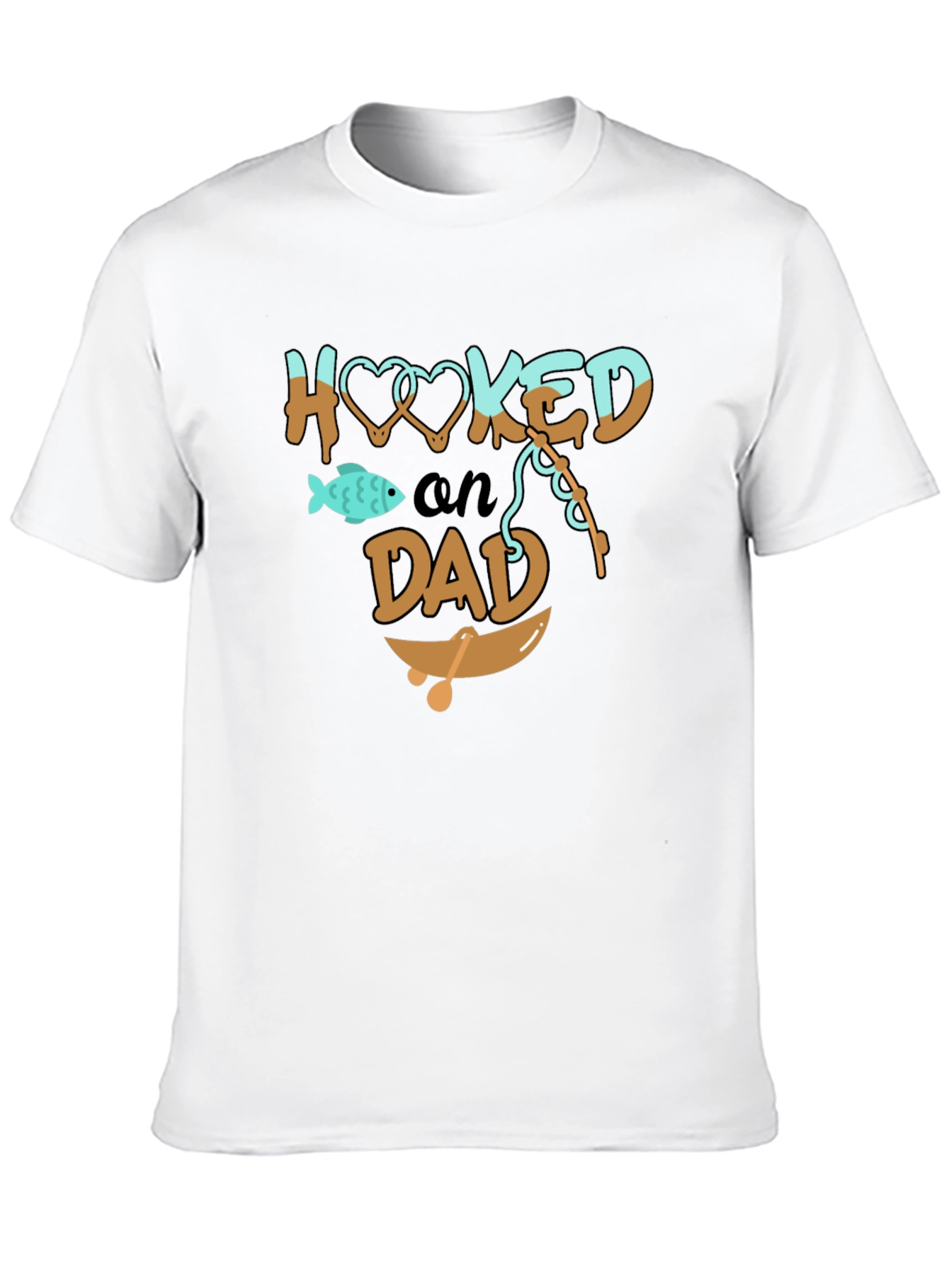 Hooked on Dad Graphic T-Shirt
