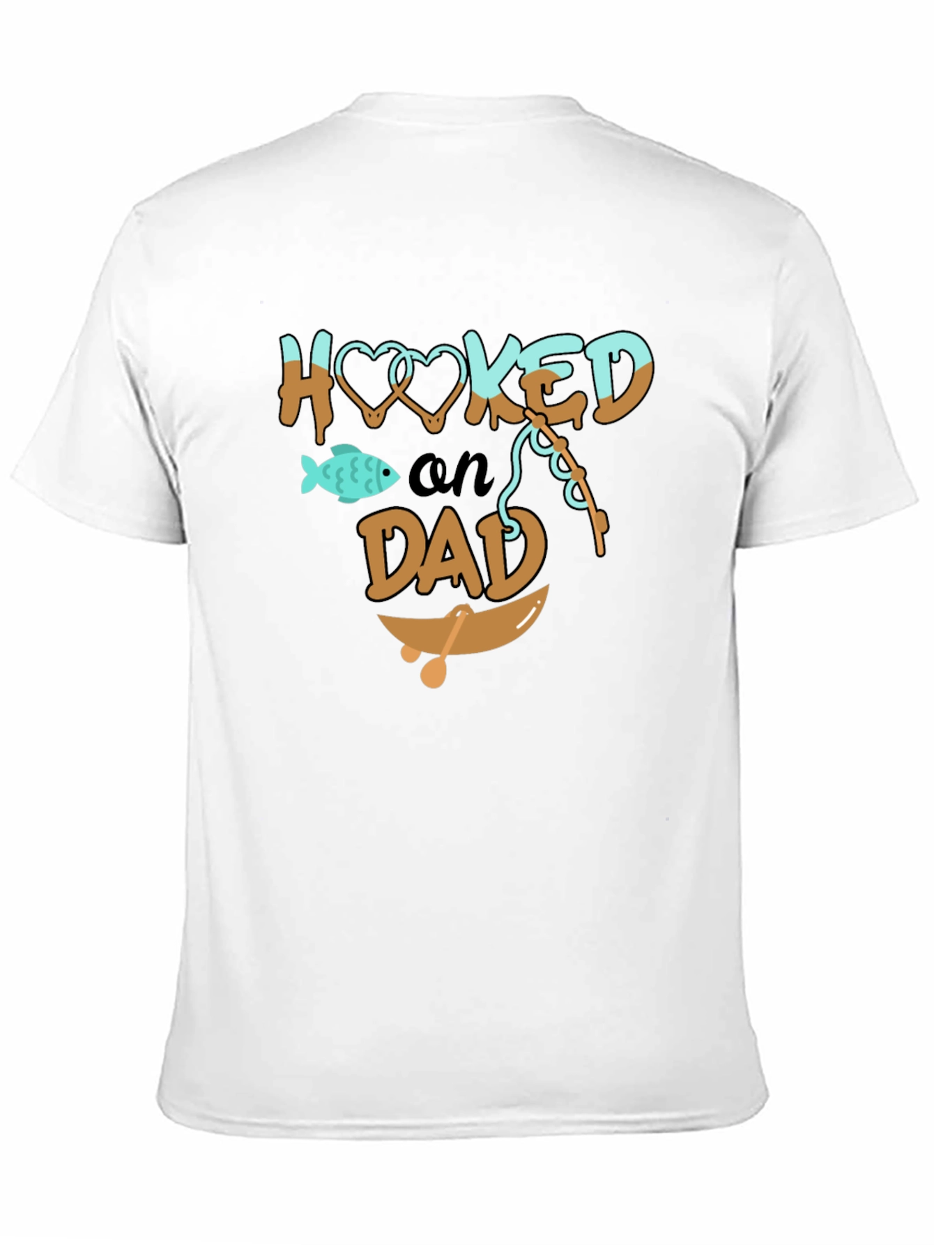 Hooked on Dad Graphic T-Shirt