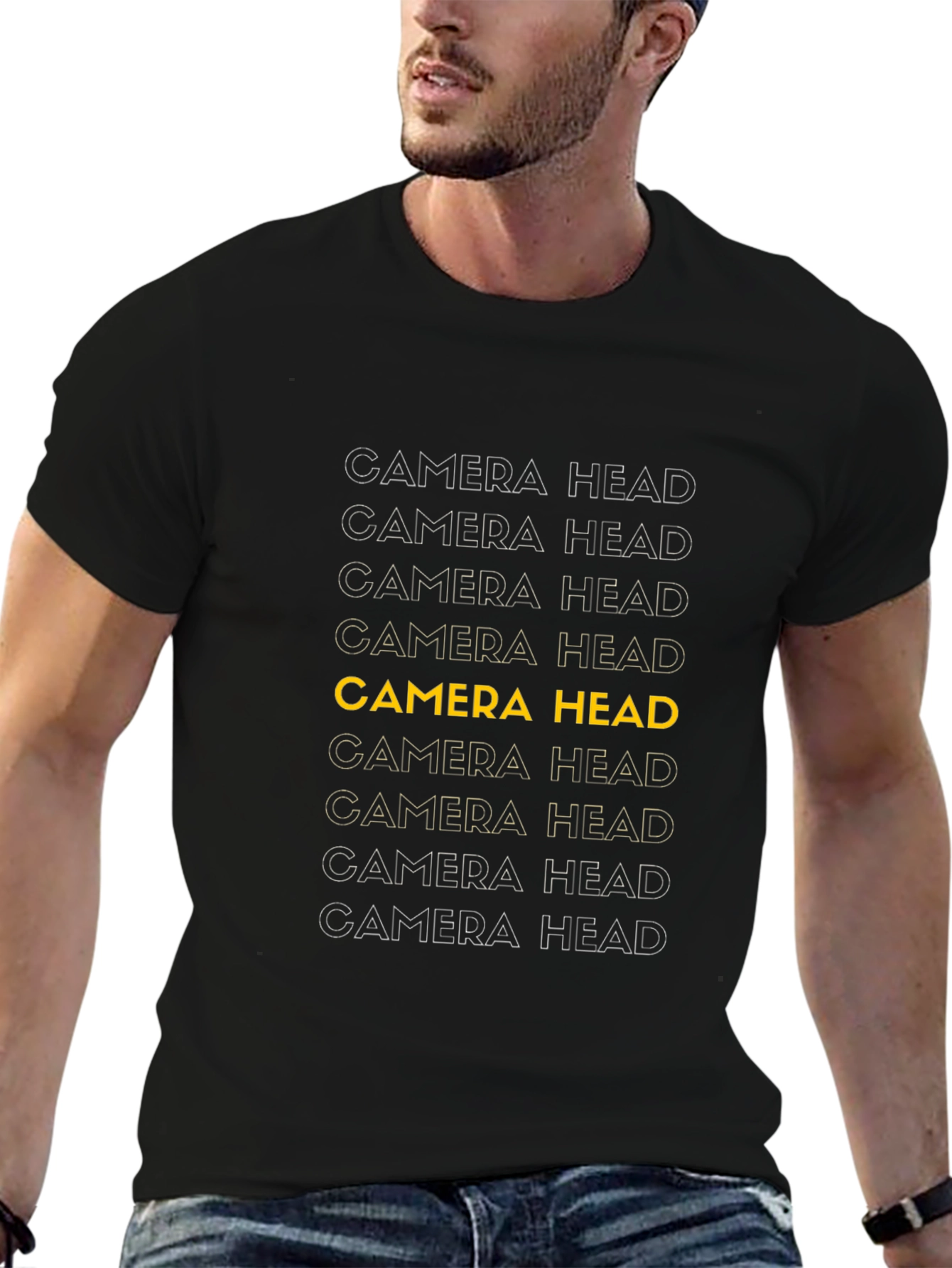 Camera Head T-Shirt - Unique Graphic Tee