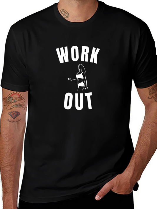 Work Out Graphic Tee - Fitness Motivation