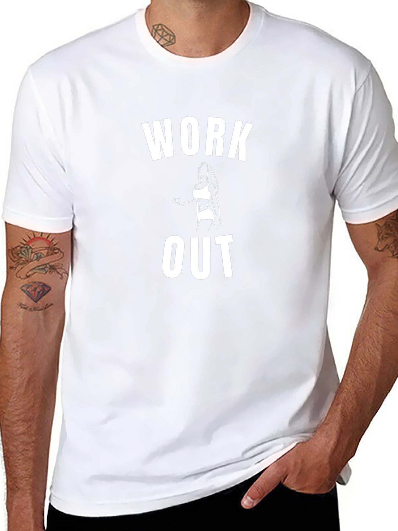 Work Out Graphic Tee - Fitness Motivation