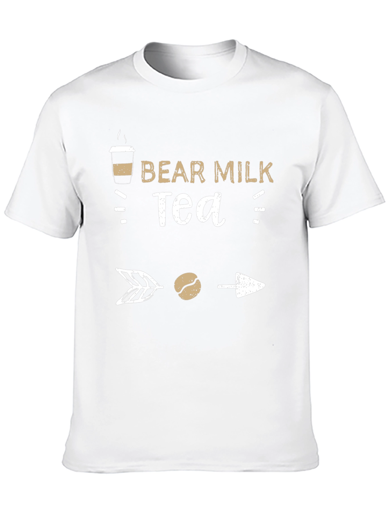 Bear Milk Tea Graphic T-Shirt - Coffee Lover Tee