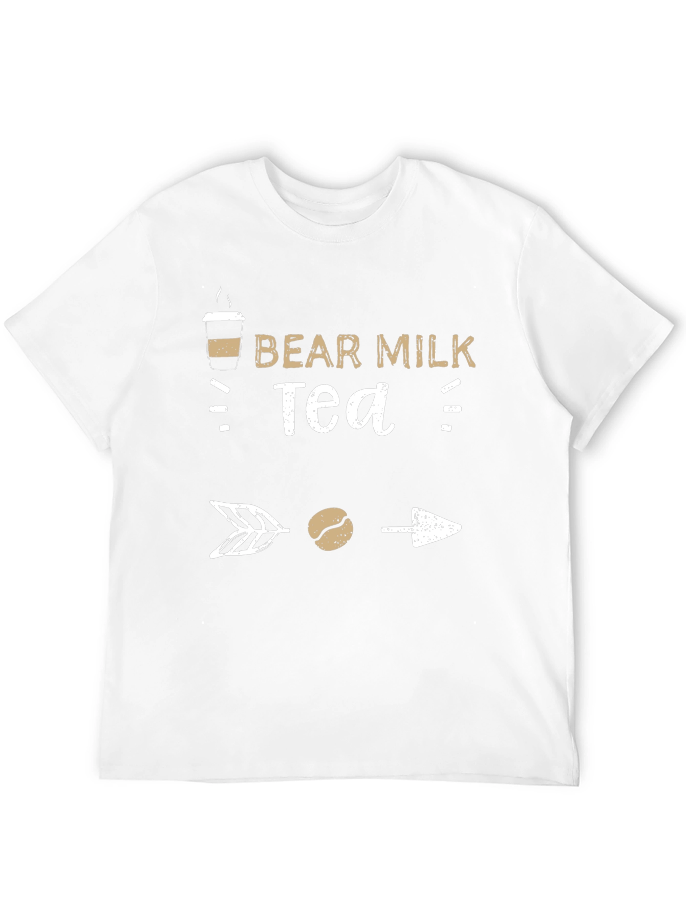 Bear Milk Tea Graphic T-Shirt - Coffee Lover Tee