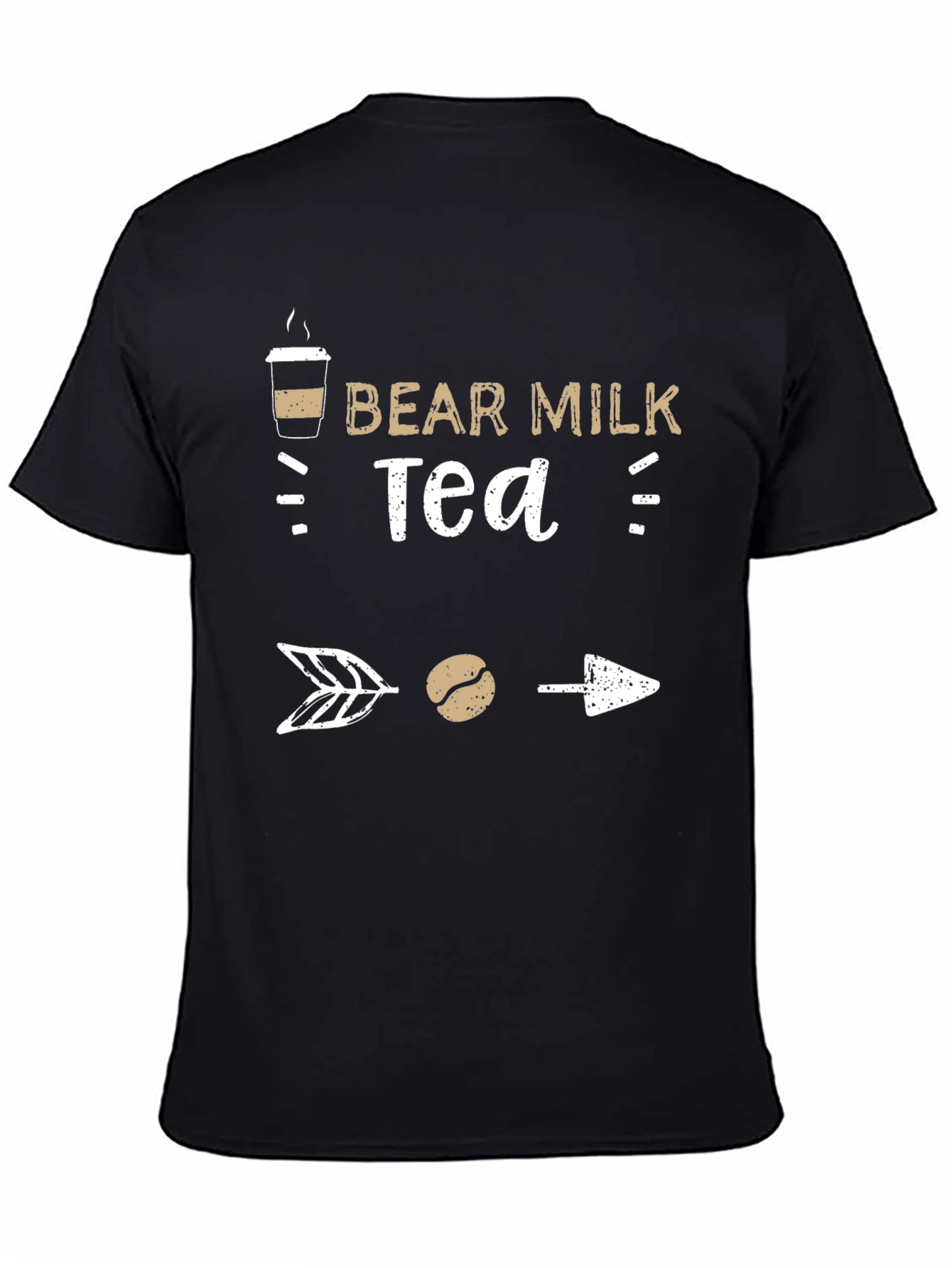 Bear Milk Tea Graphic T-Shirt - Coffee Lover Tee