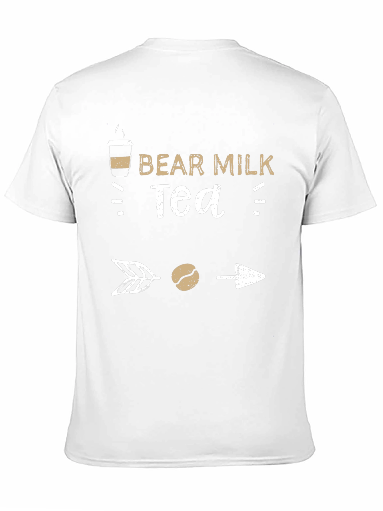 Bear Milk Tea Graphic T-Shirt - Coffee Lover Tee