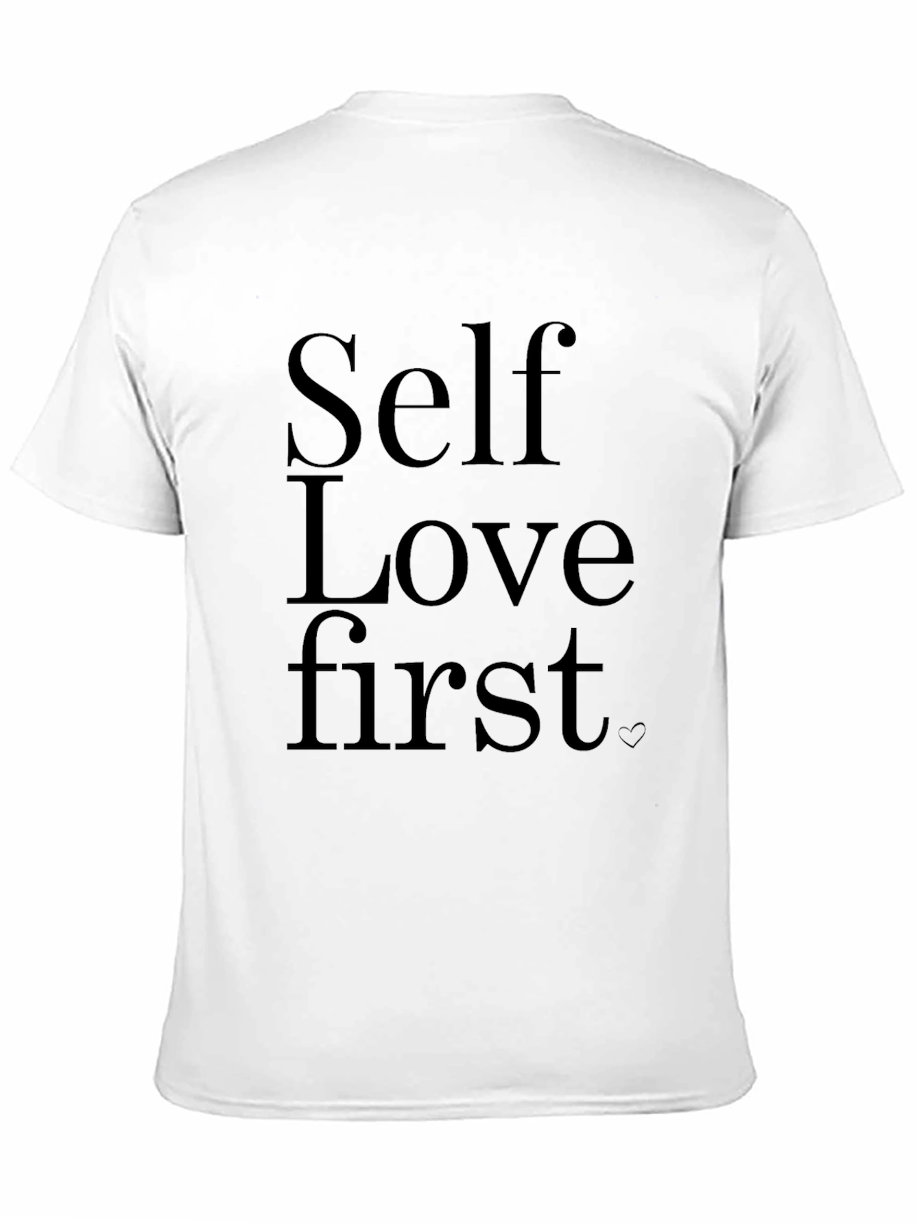 Self Love First Black Graphic Tee