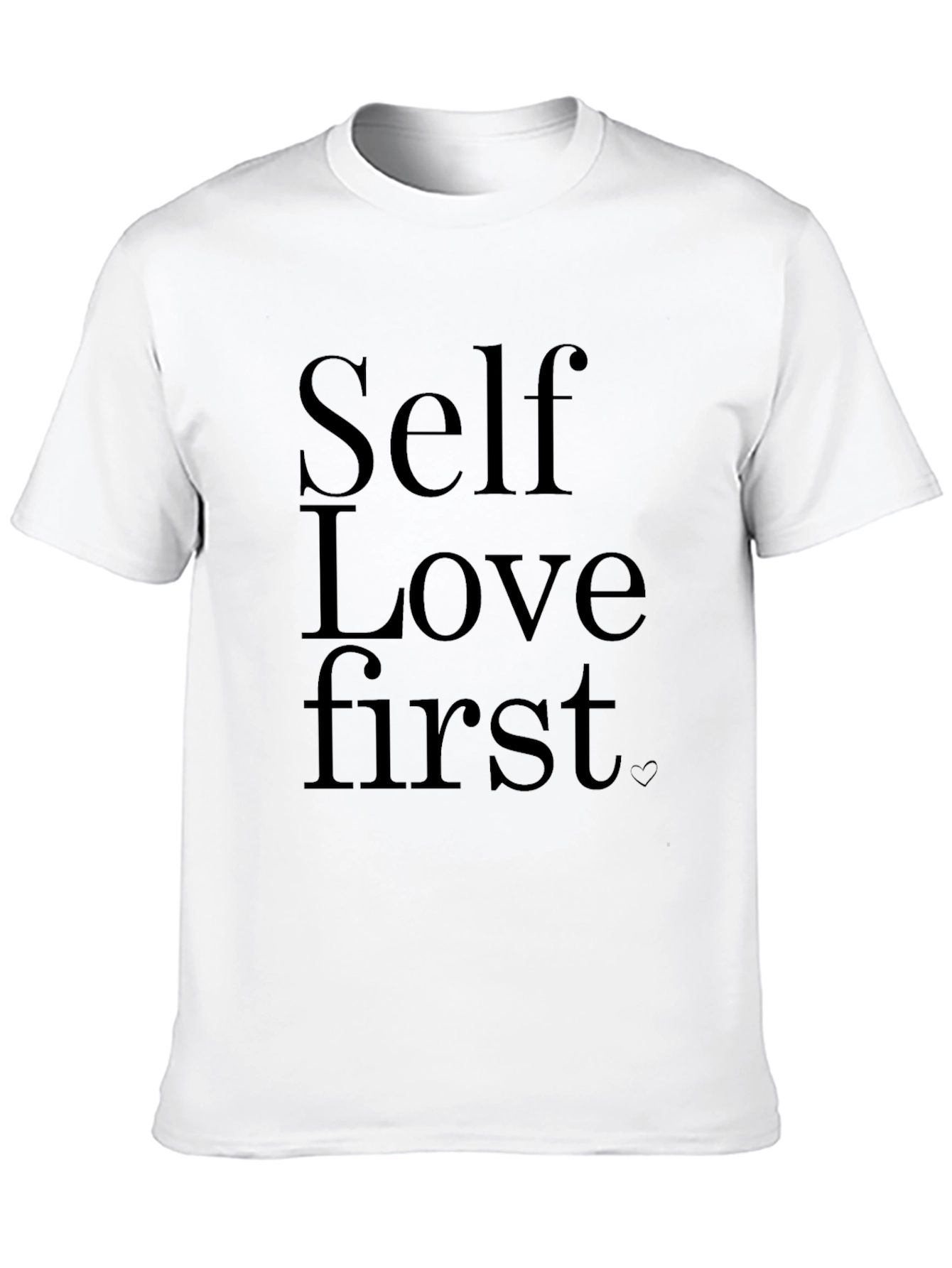 Self Love First Black Graphic Tee