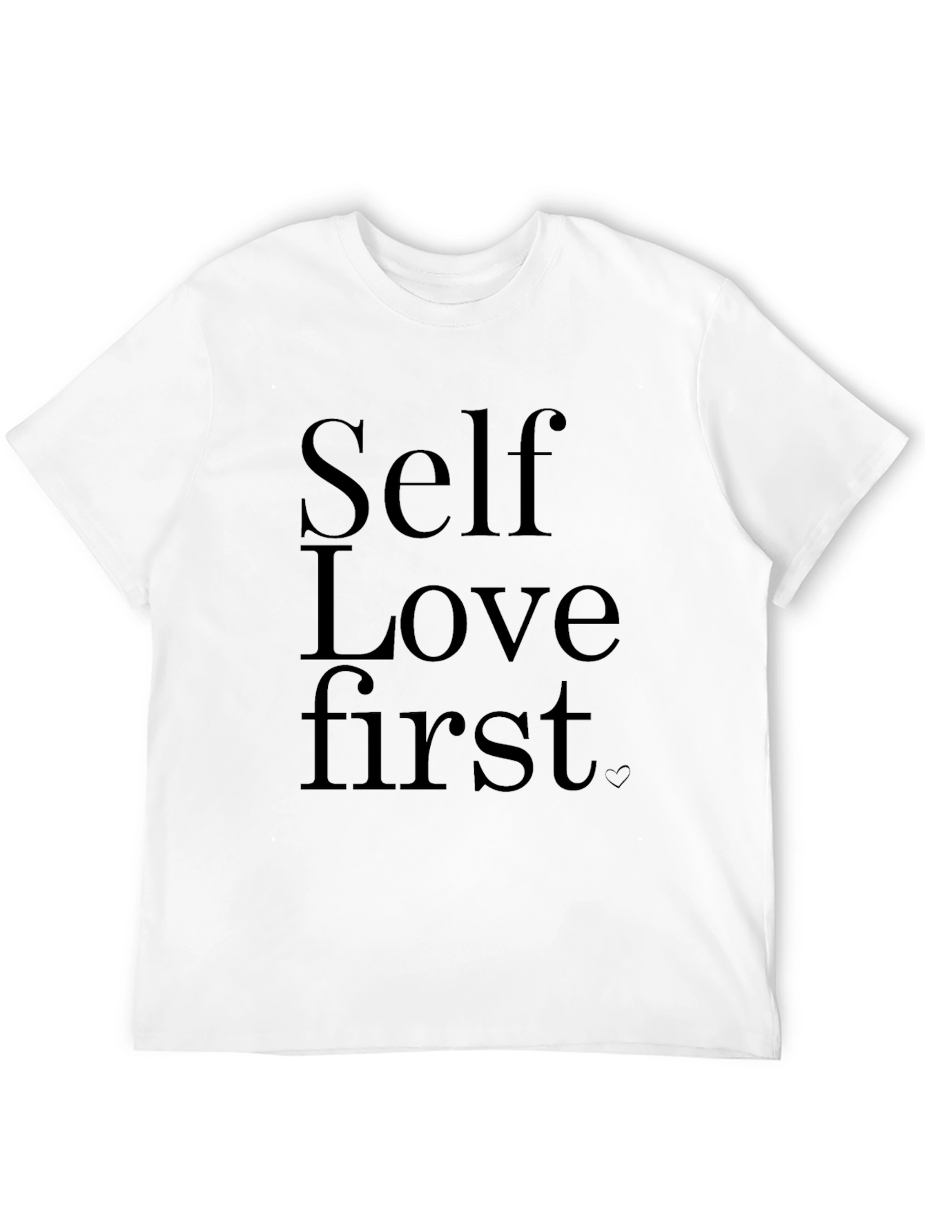 Self Love First Black Graphic Tee