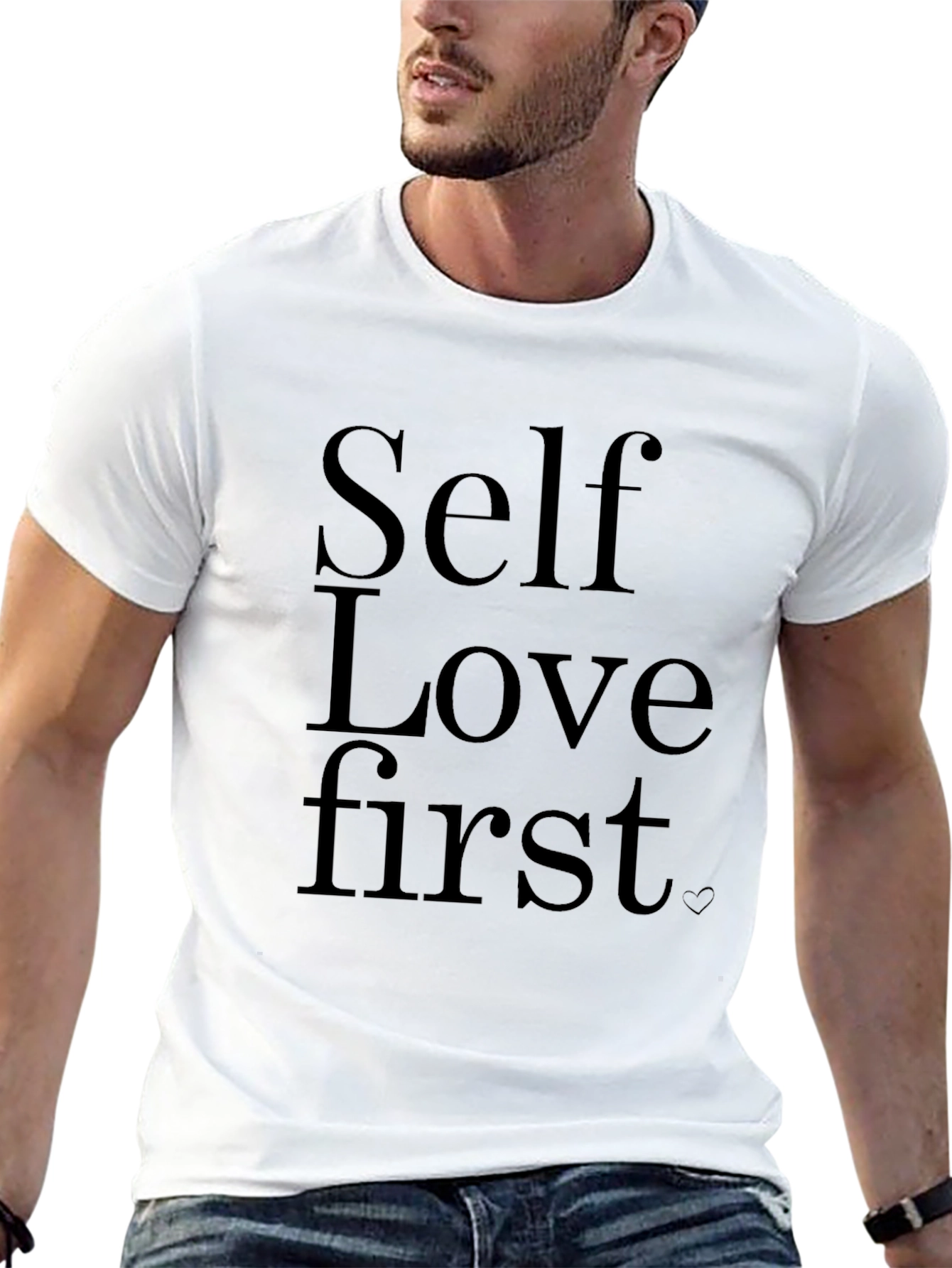Self Love First Black Graphic Tee