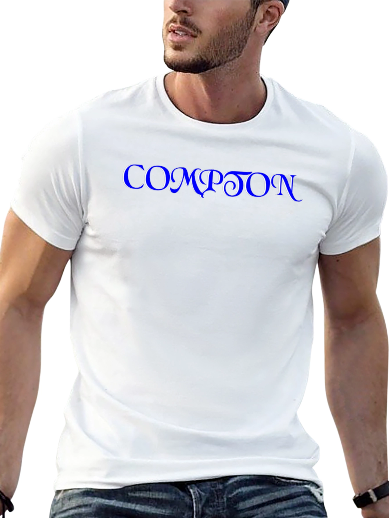 Compton Graphic Print Black T-Shirt