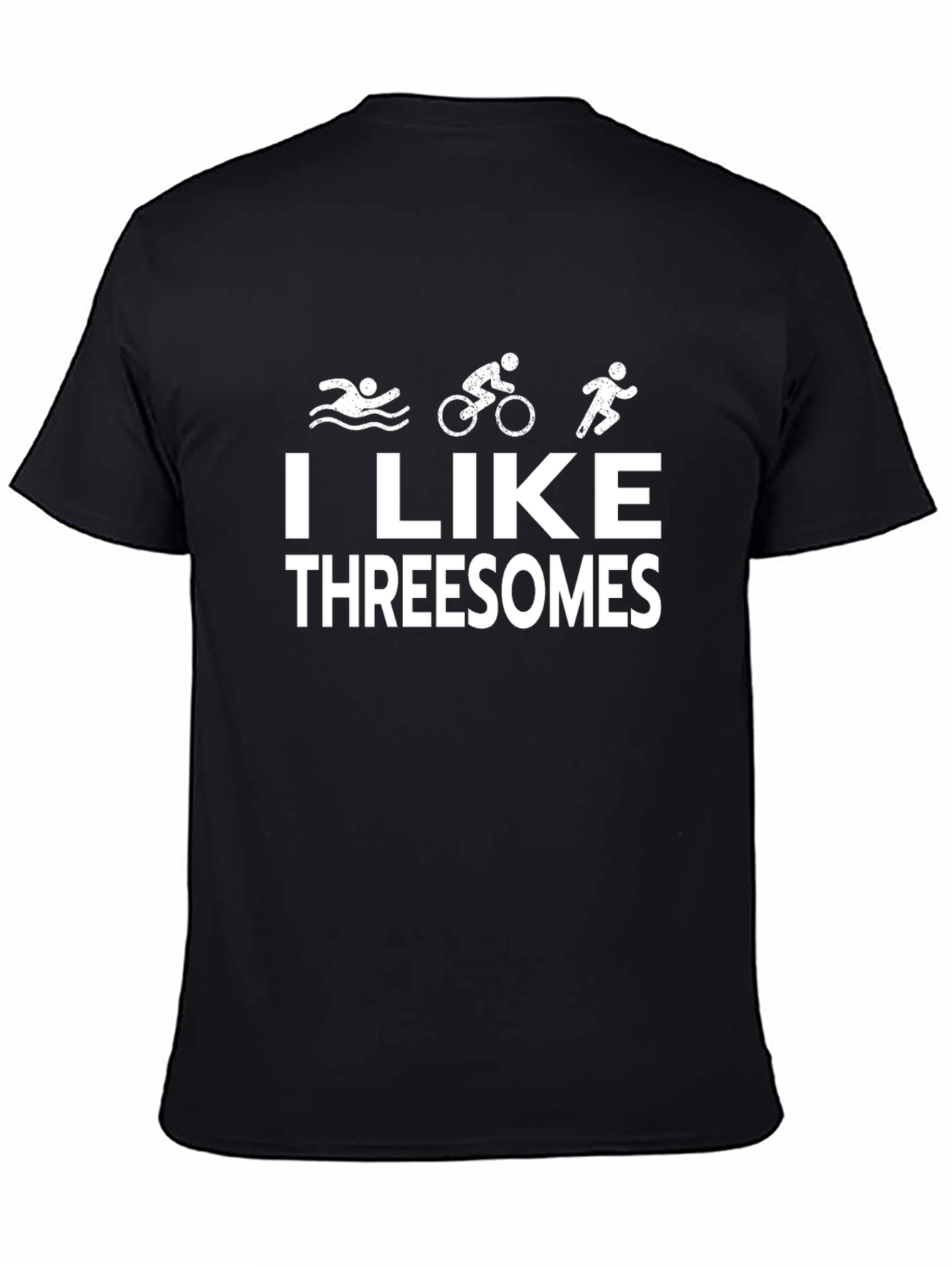 Funny Triathlon T-Shirt - I Like Threesomes