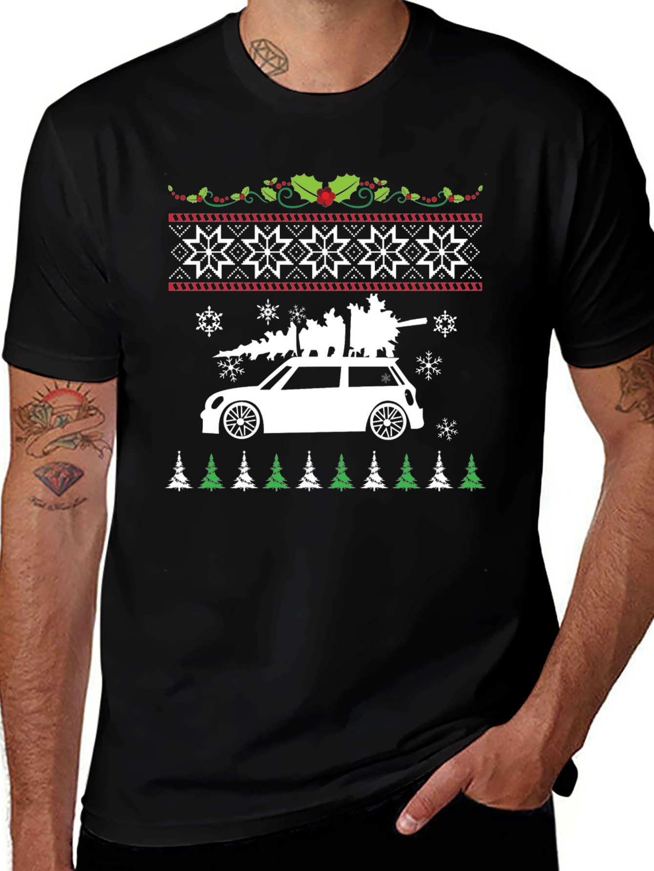 Christmas Car Tree T-Shirt