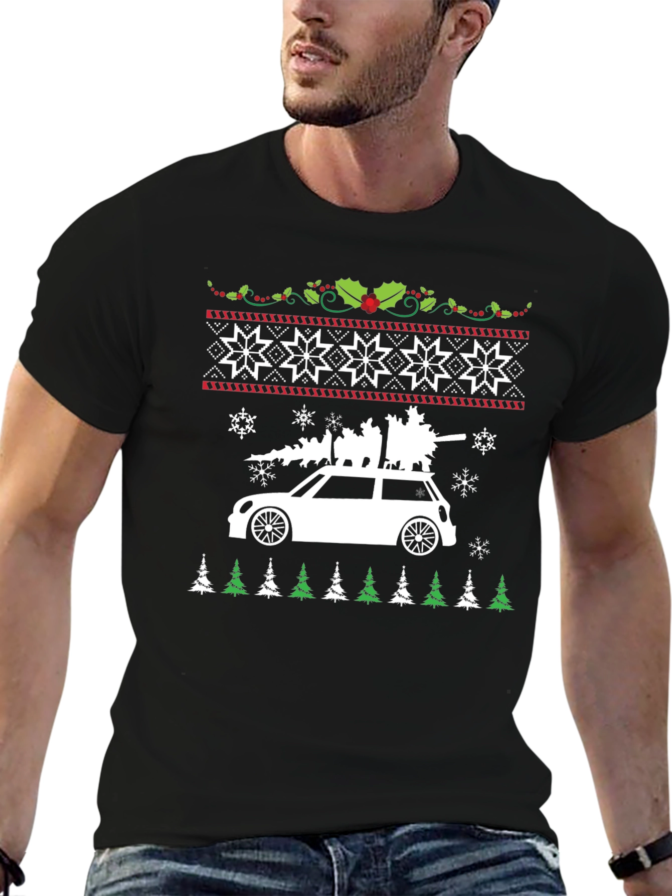 Christmas Car Tree T-Shirt
