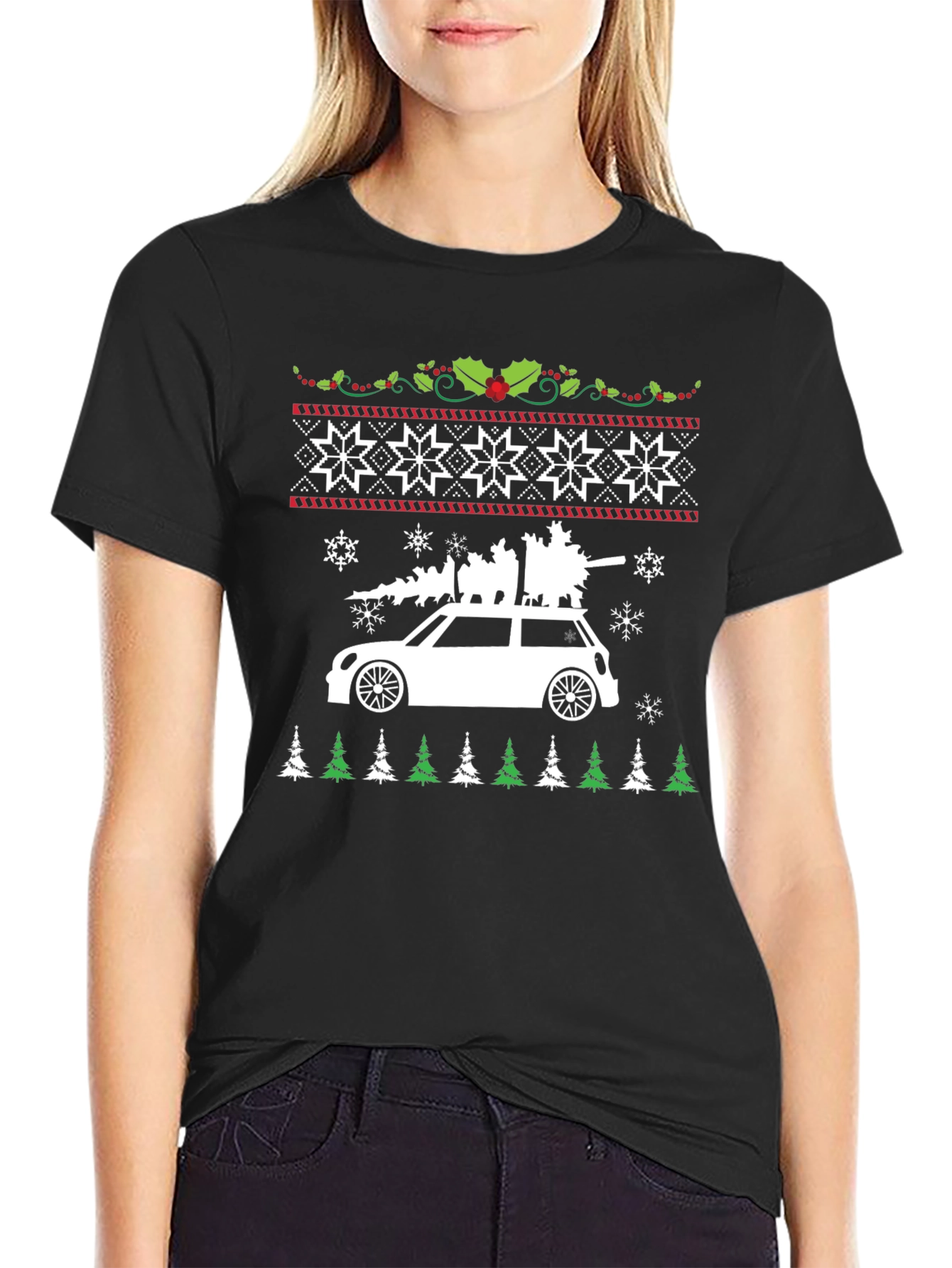 Christmas Car Tree T-Shirt