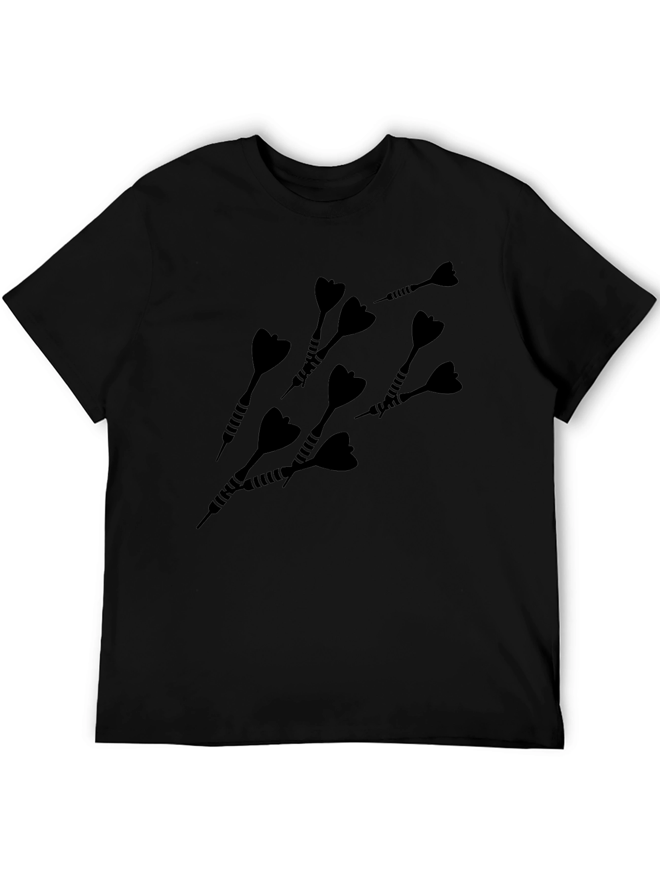 Dart Graphic Tee - Black Casual T-Shirt