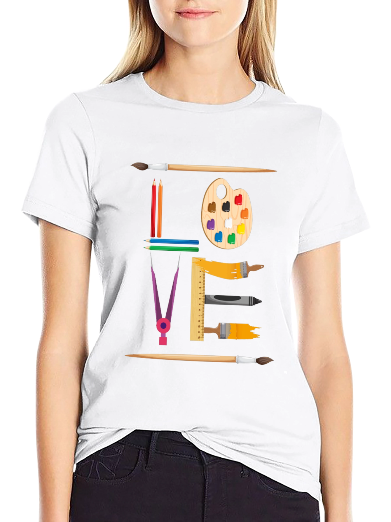 Artistic Love Graphic T-Shirt