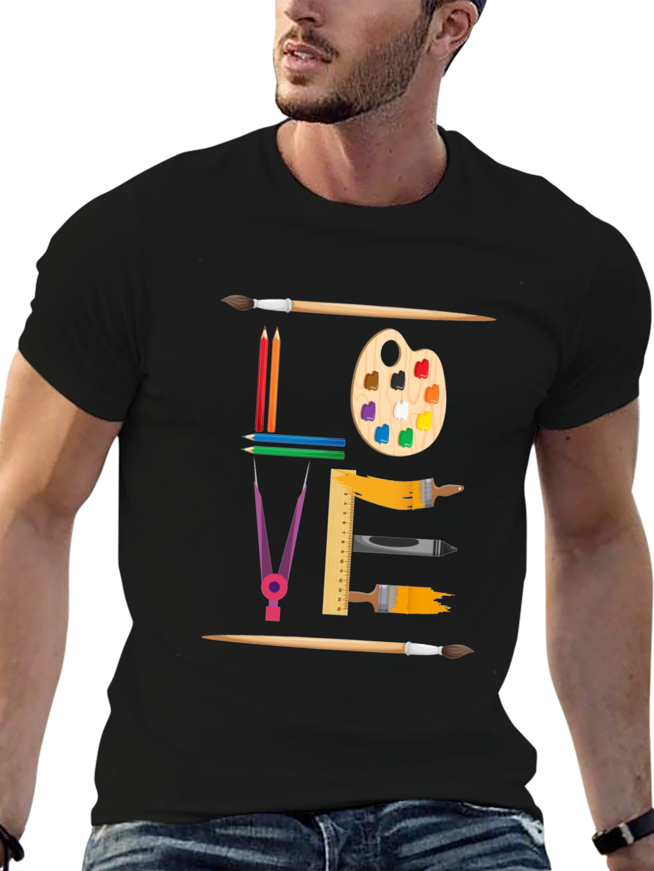 Artistic Love Graphic T-Shirt