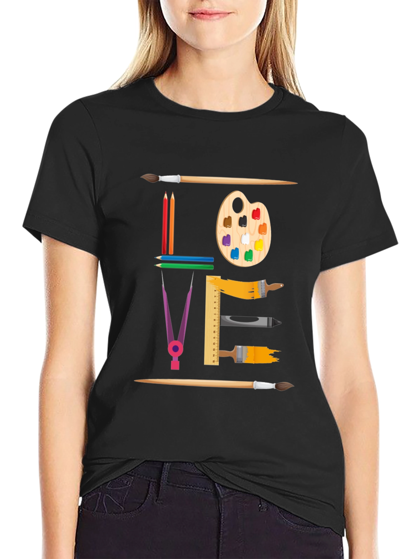 Artistic Love Graphic T-Shirt
