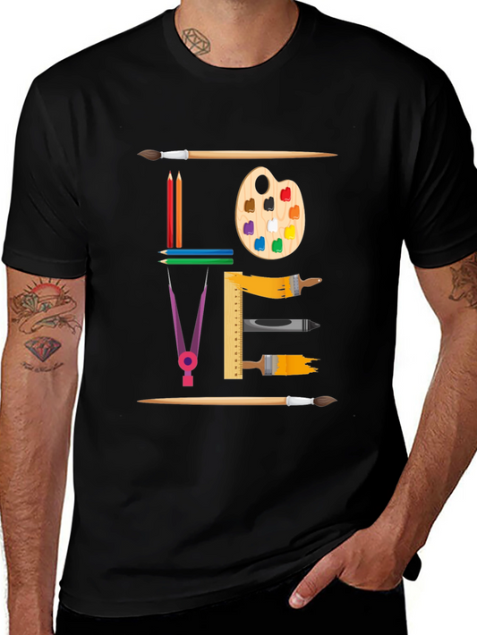 Artistic Love Graphic T-Shirt