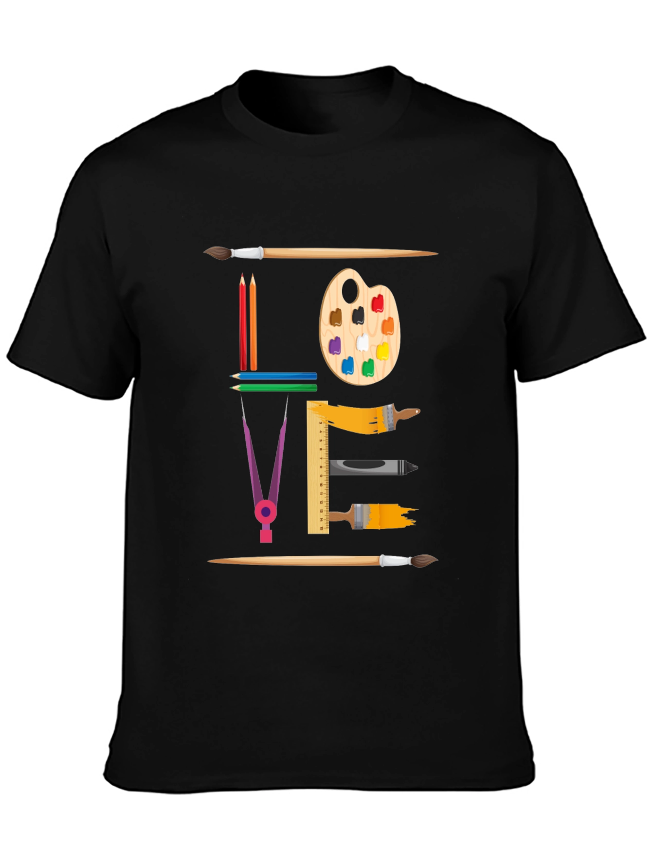 Artistic Love Graphic T-Shirt