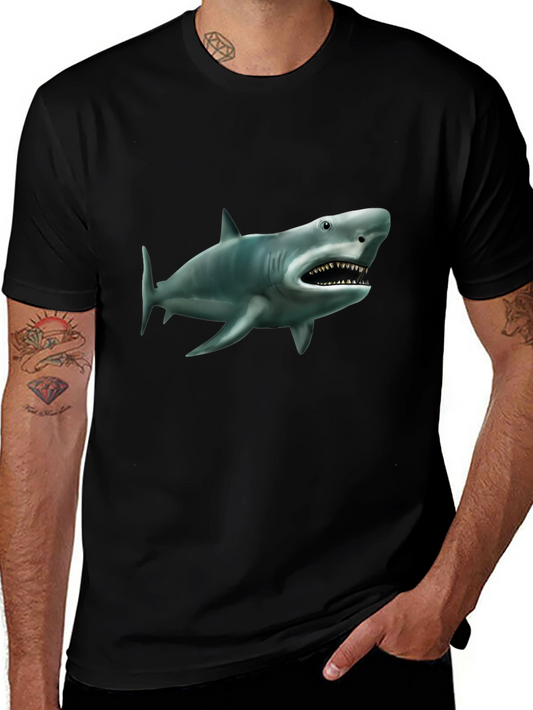 Shark Graphic Black T-Shirt