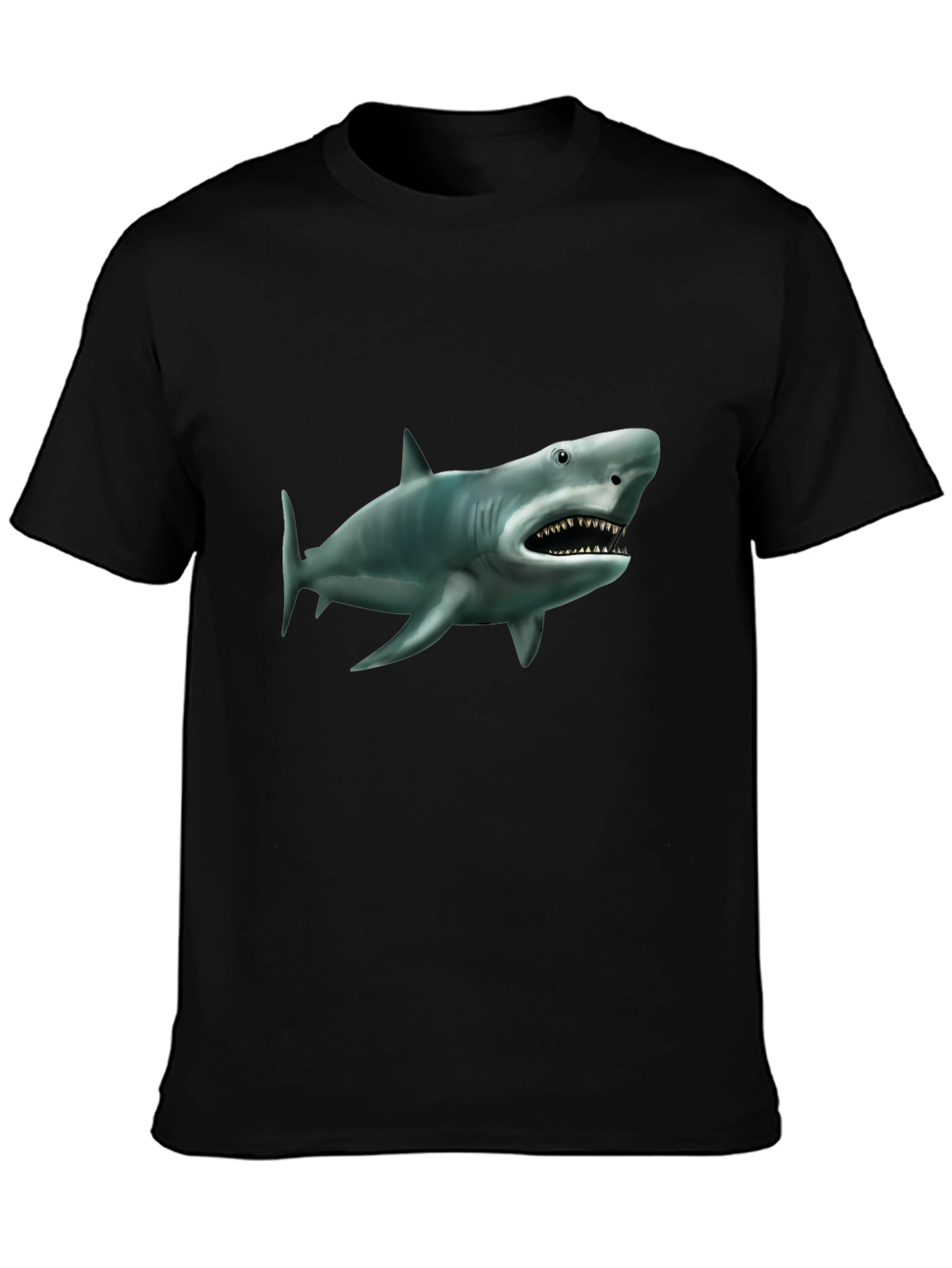 Shark Graphic Black T-Shirt