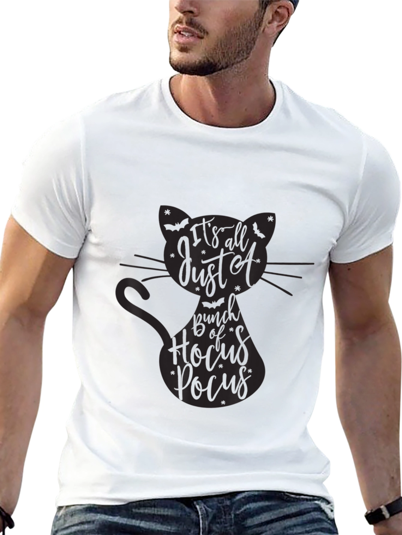 Hocus Pocus Cat Graphic Tee - Halloween Ready