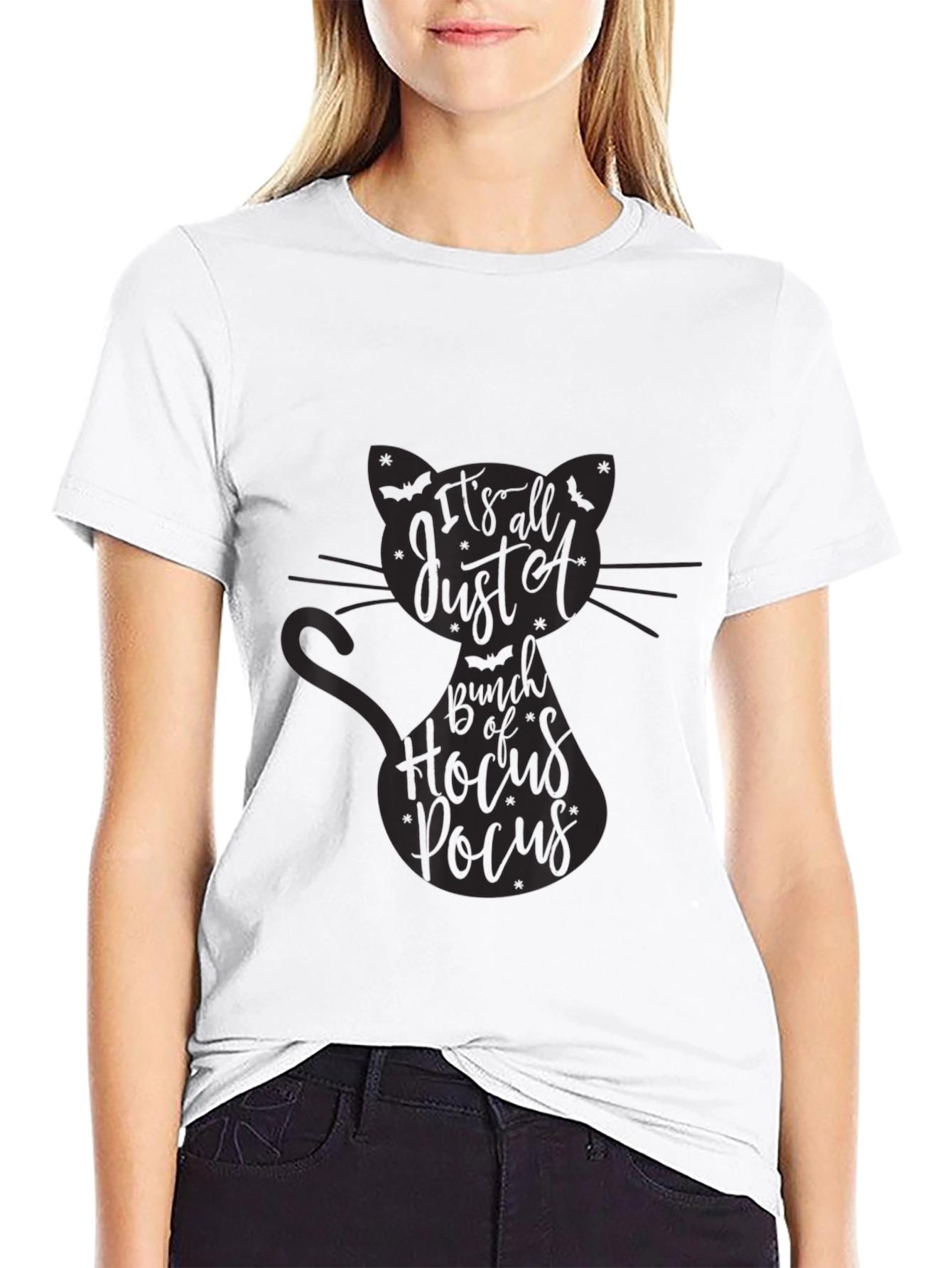 Hocus Pocus Cat Graphic Tee - Halloween Ready