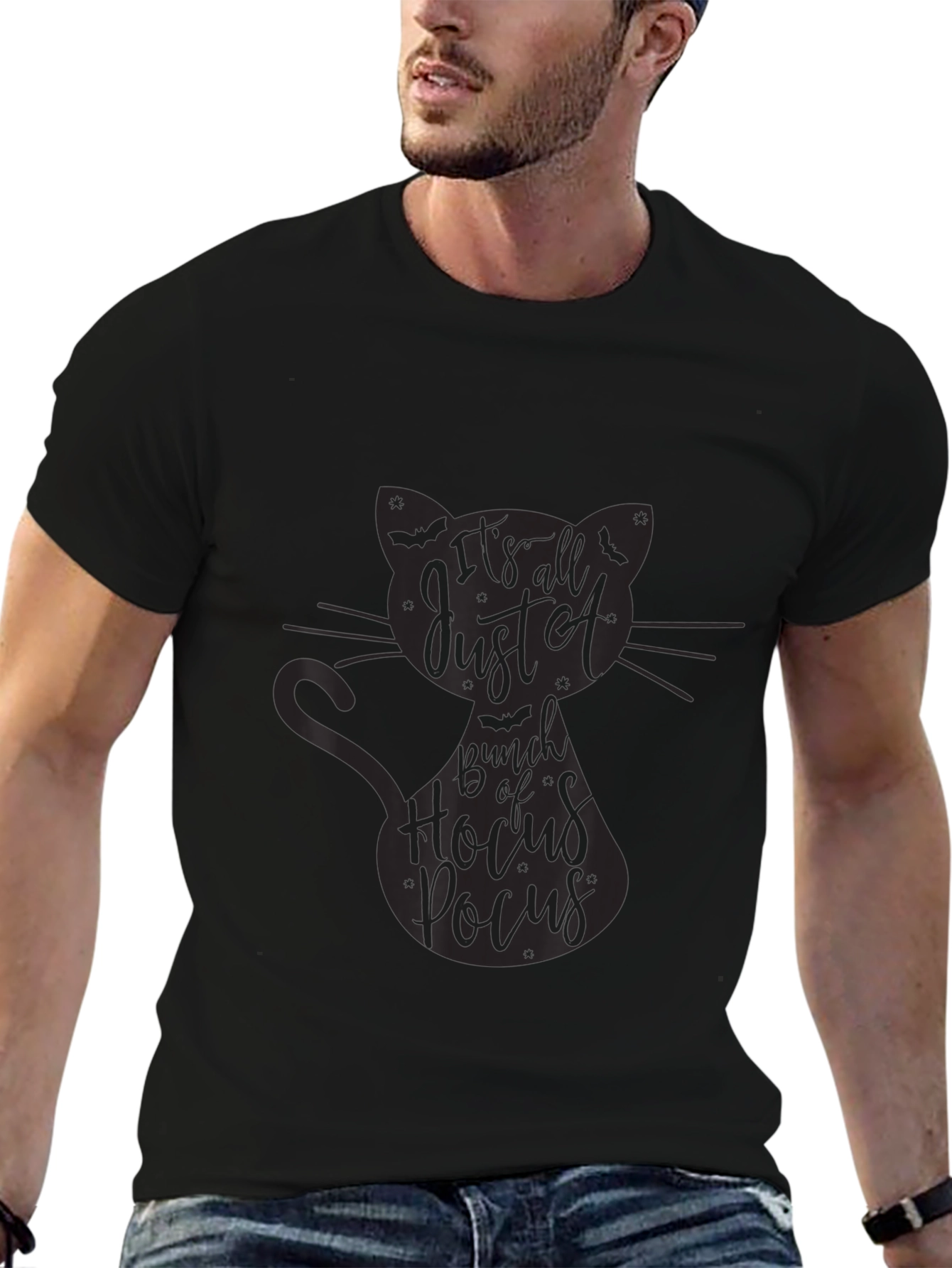 Hocus Pocus Cat Graphic Tee - Halloween Ready