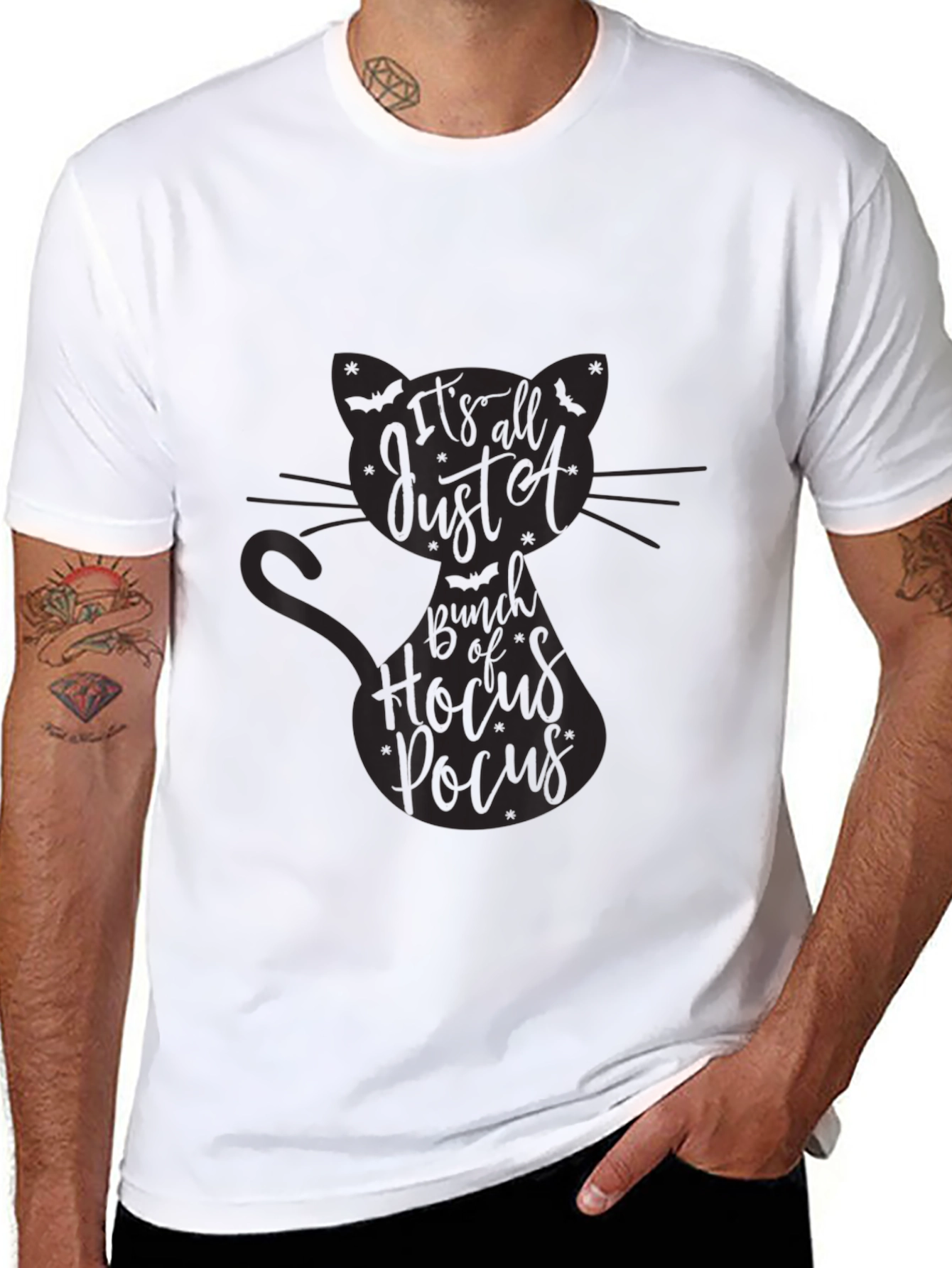 Hocus Pocus Cat Graphic Tee - Halloween Ready
